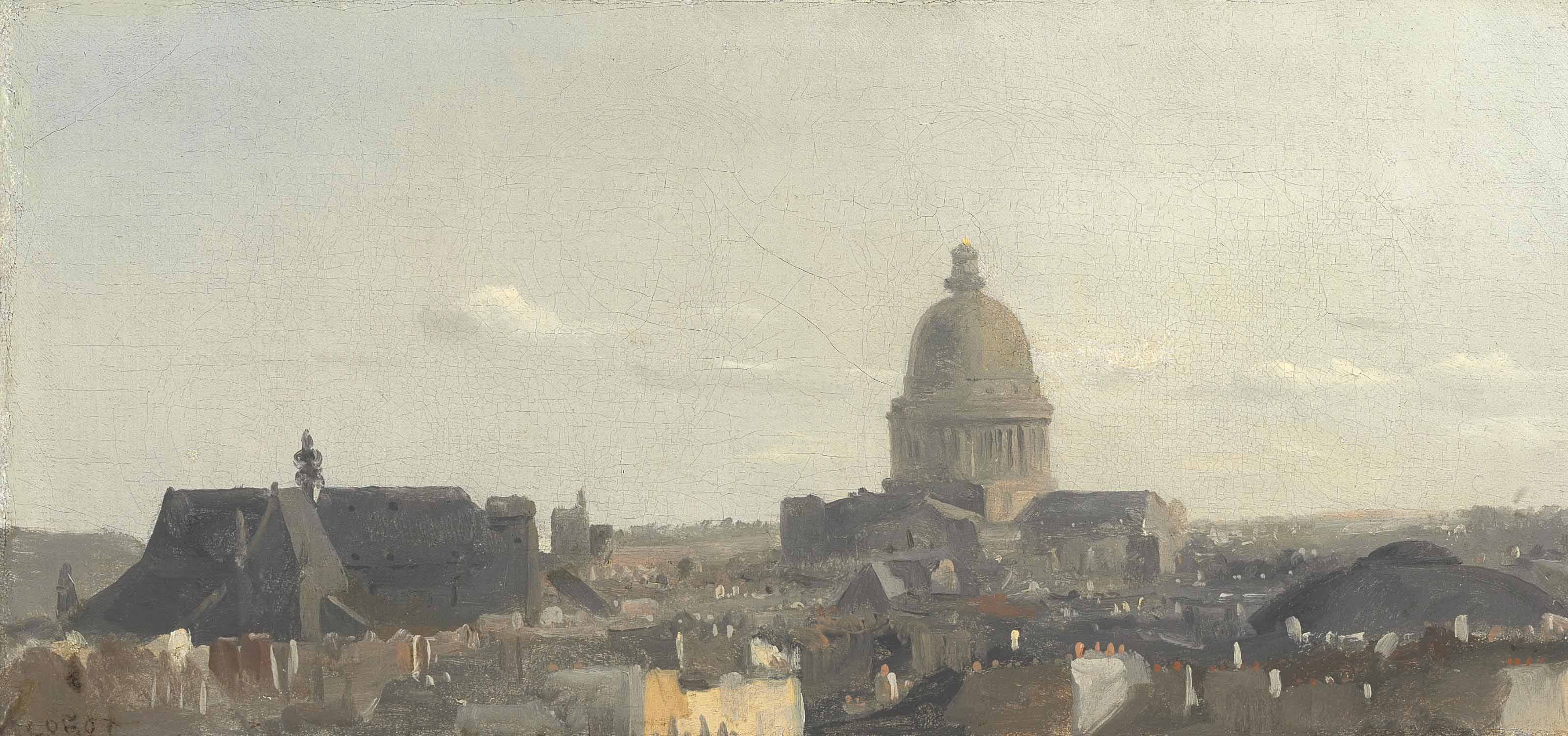 Vue du Panthéon à Paris ('View of the Pantheon, Paris')