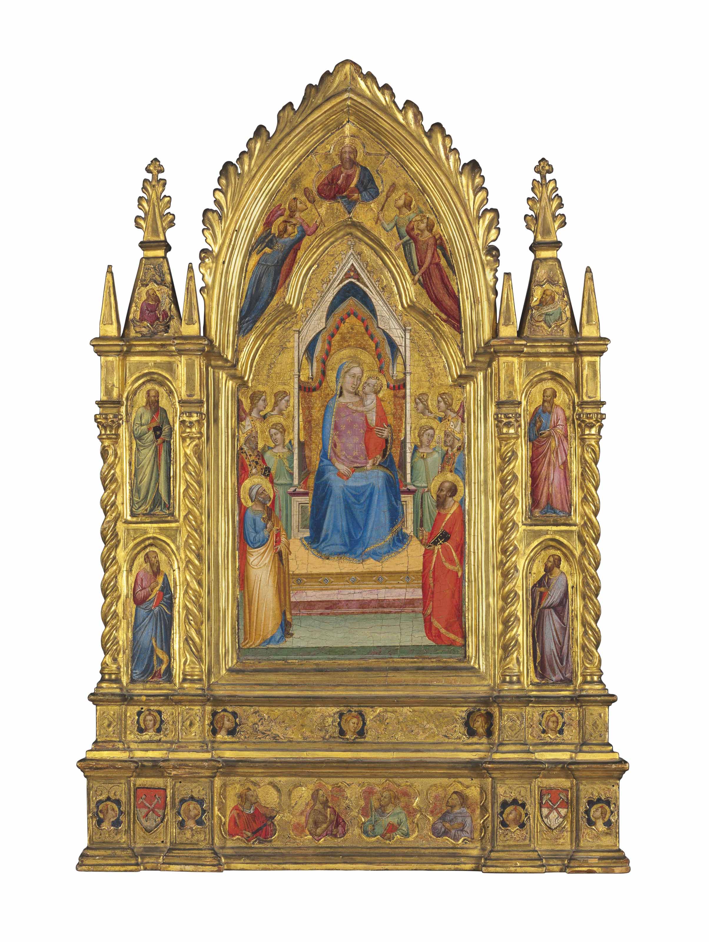 Bernardo Daddi, The Madonna and Child Enthroned with Saints, sold for $3,861,000 on 14 April 2016 at Christie's in New York