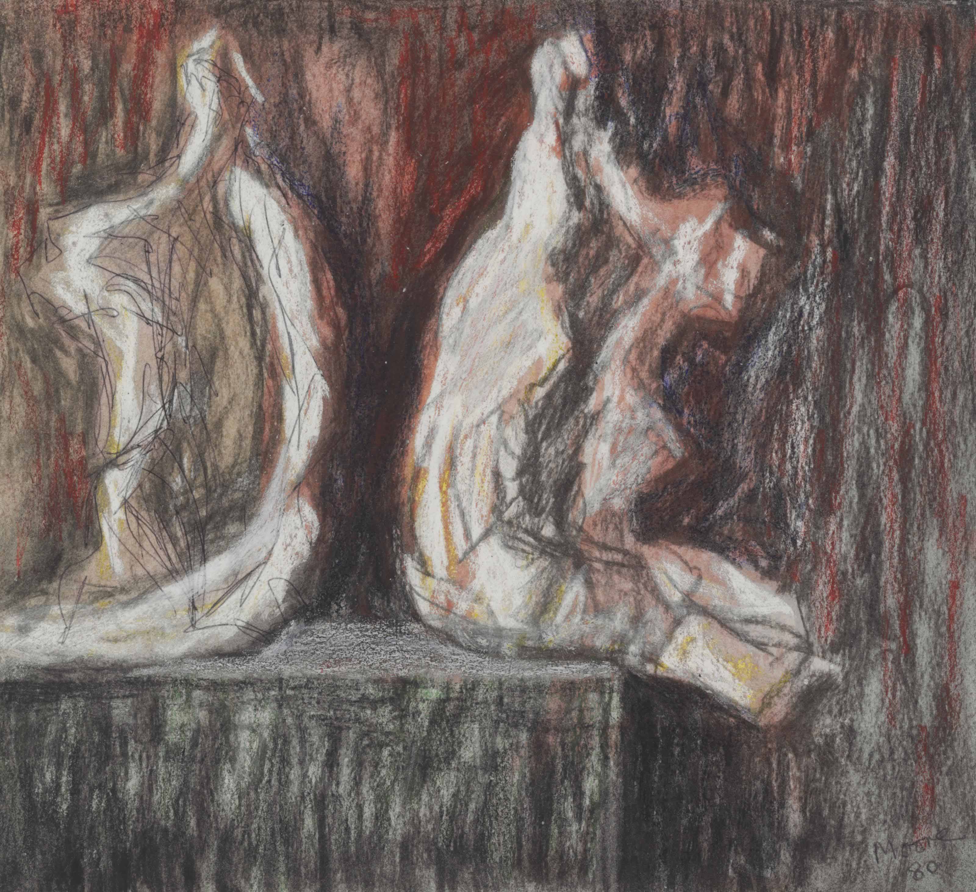 Two Seated Figures
