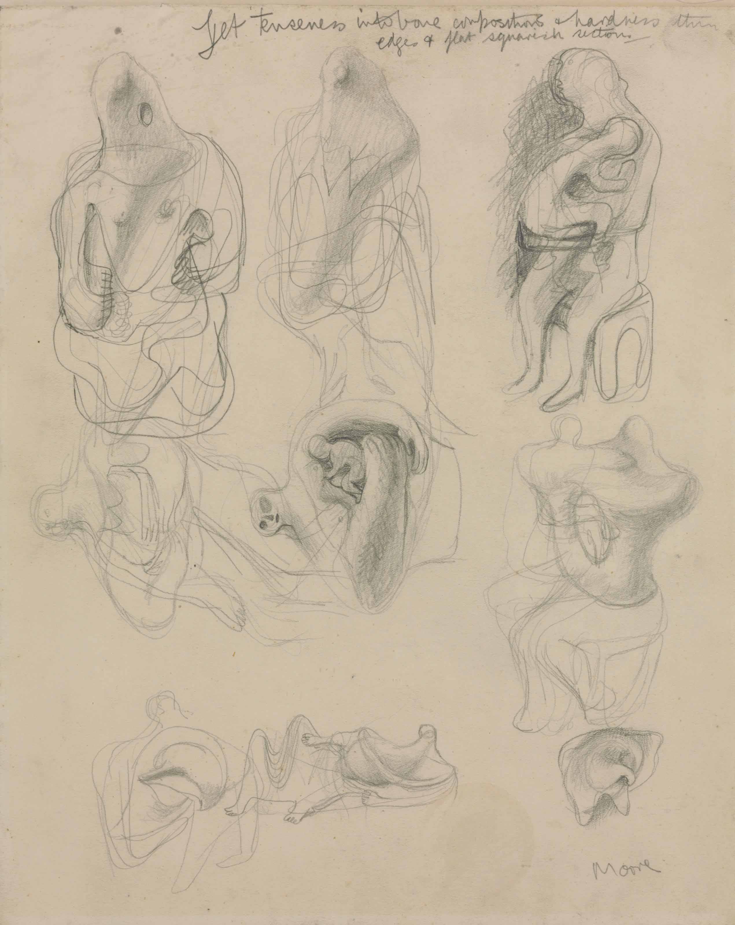 Ideas for Sculpture, Transformation Drawing