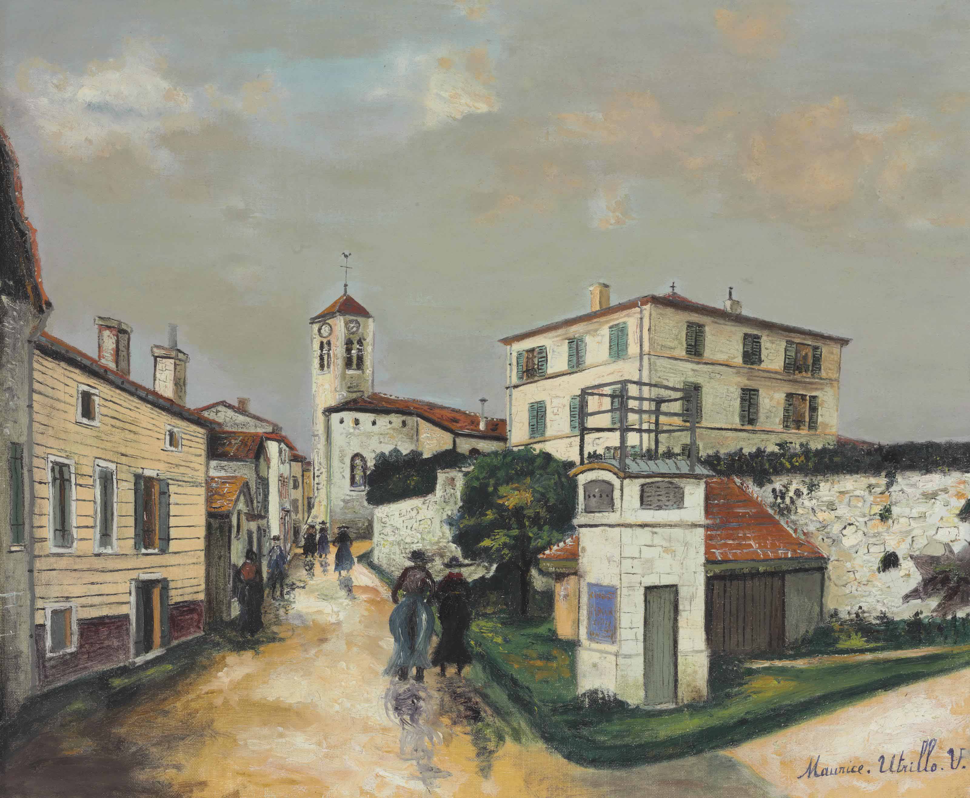 Maurice Utrillo (18831955) , Paysage à Lucenay Christie's