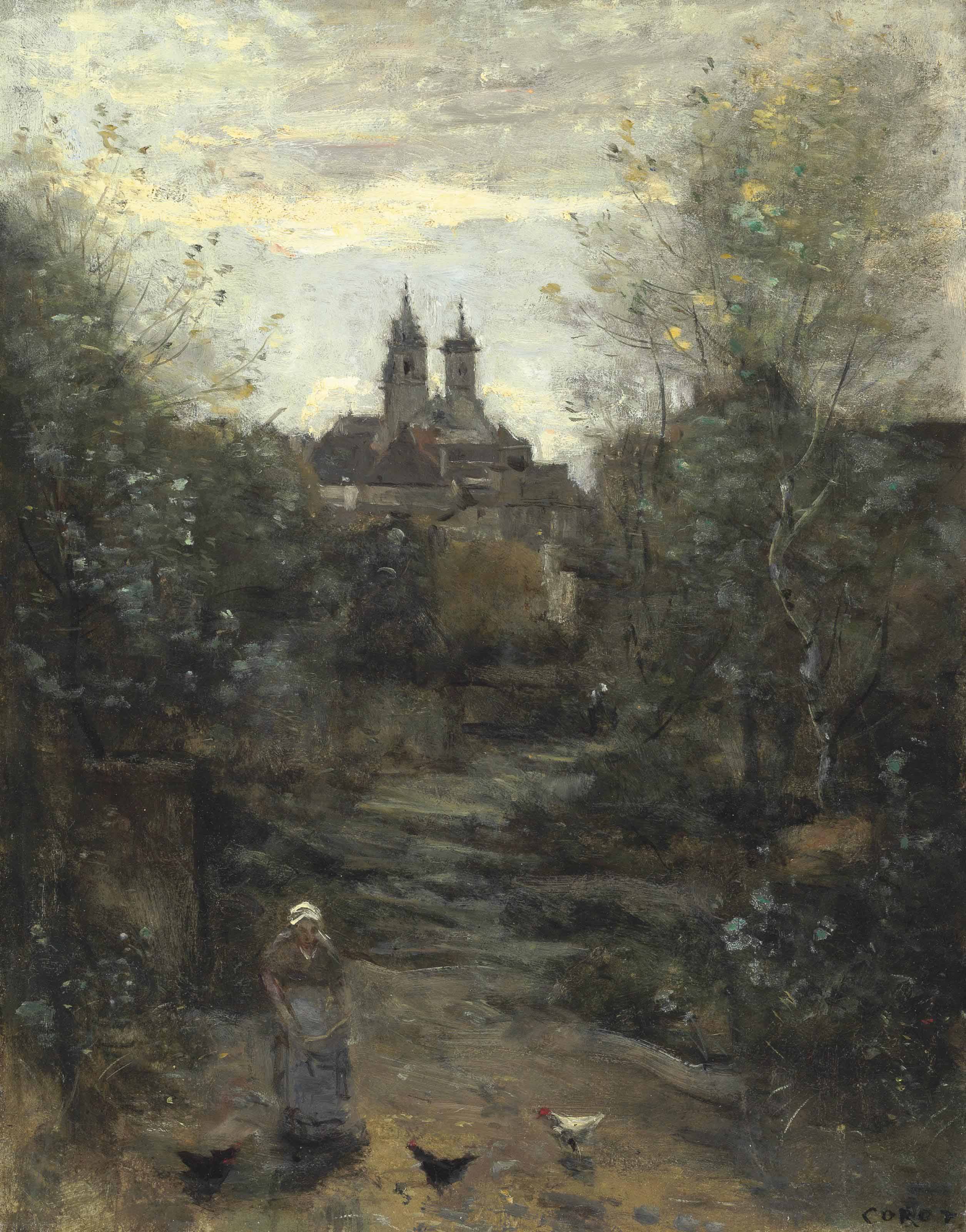 Semur, le chemin de l'église