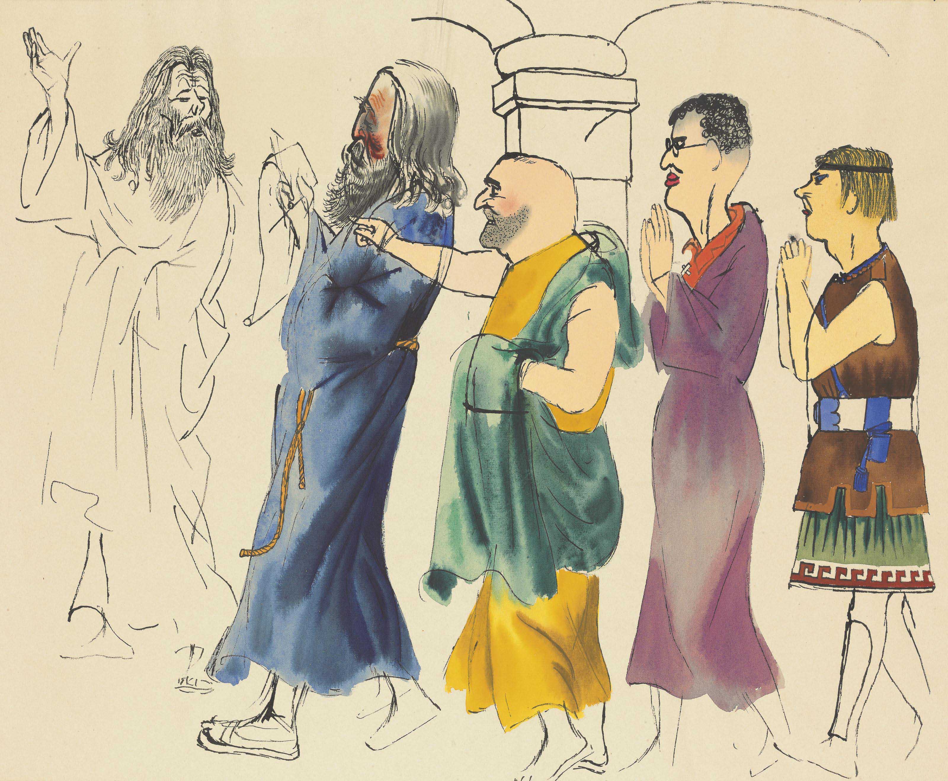 Grosz (18931959) , The First Christians Christie's