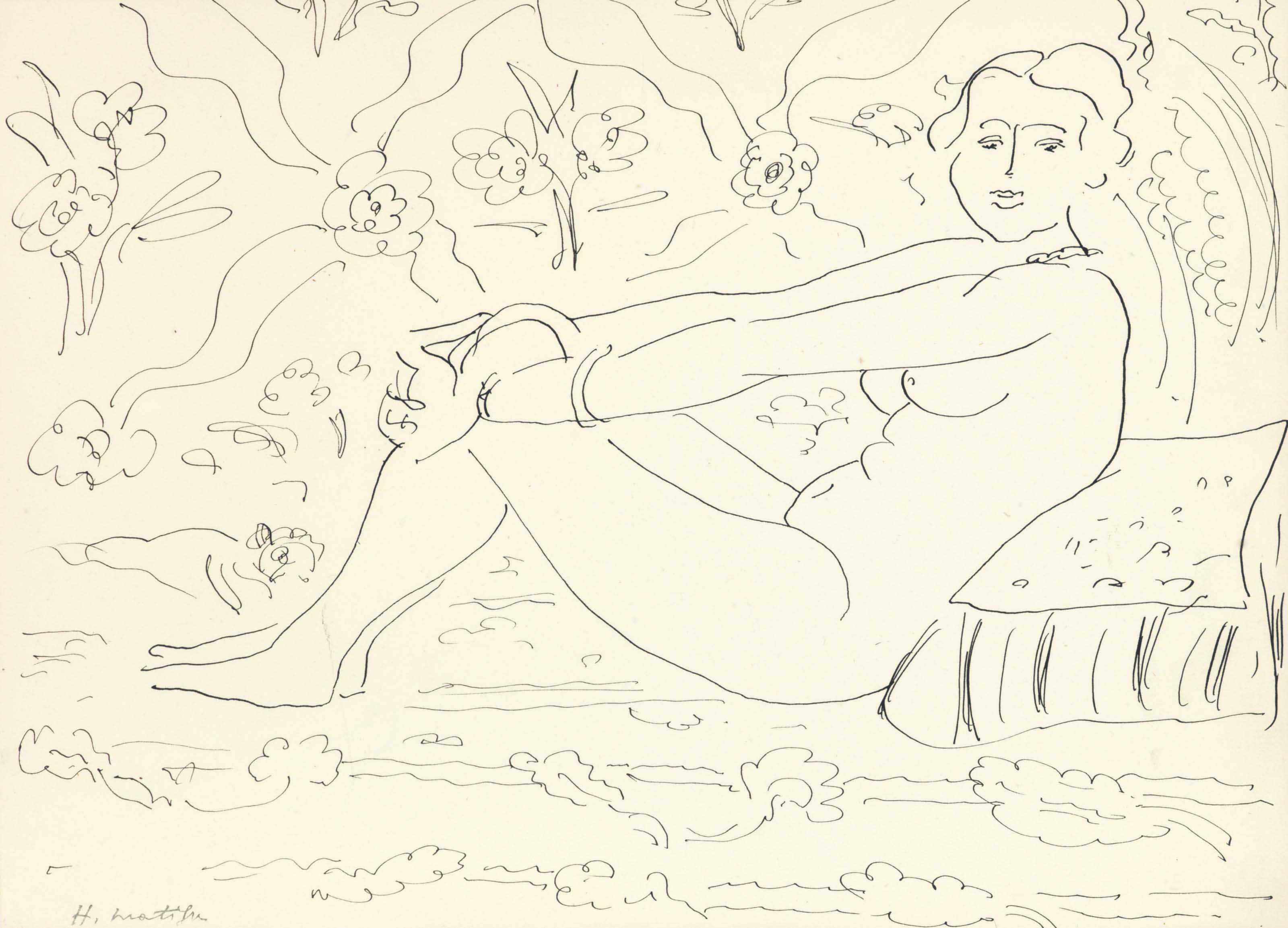 Анри матисс odalisque with raised arms