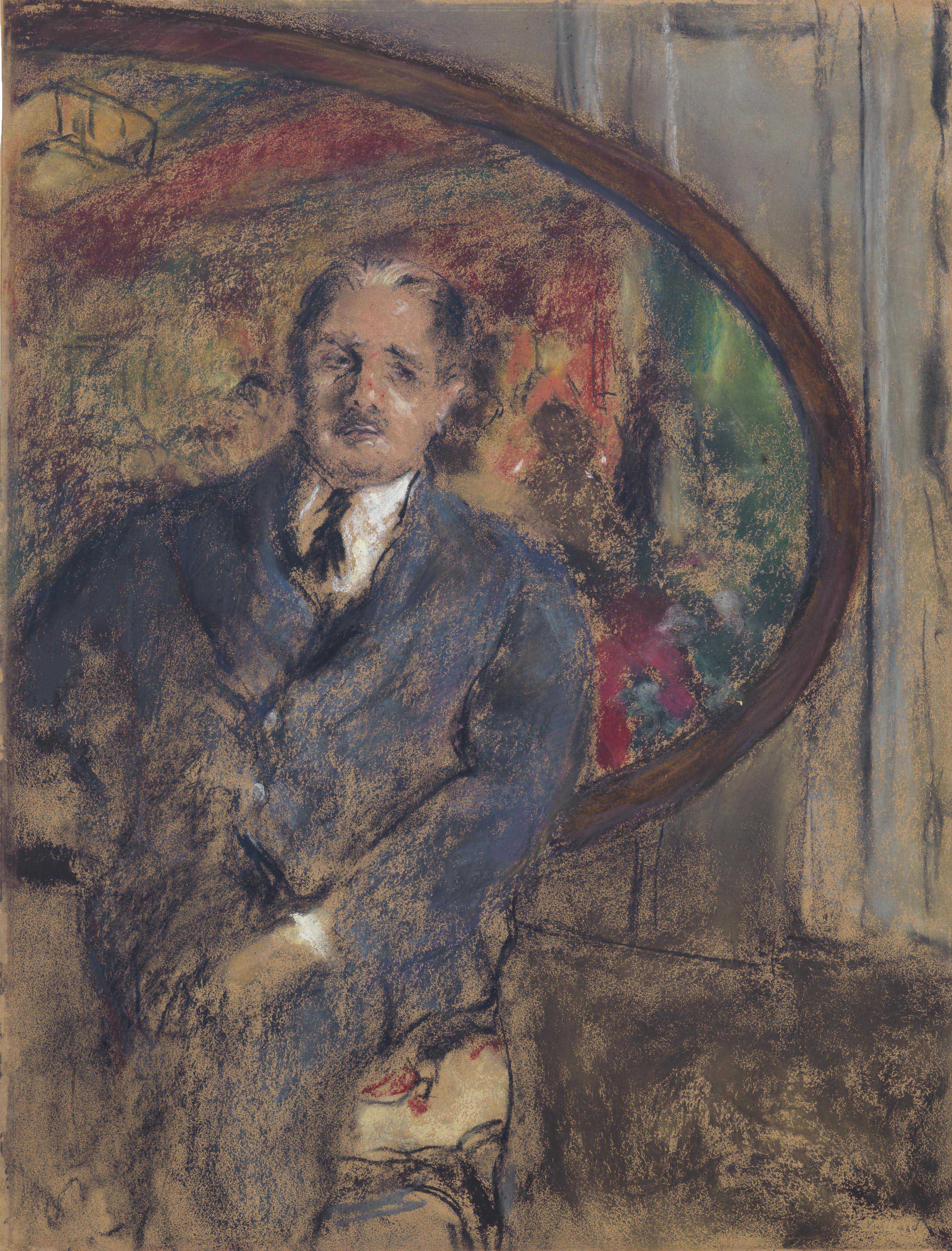 Edouard Vuillard 1868 1940 Monsieur Benard Devant Le Tableau