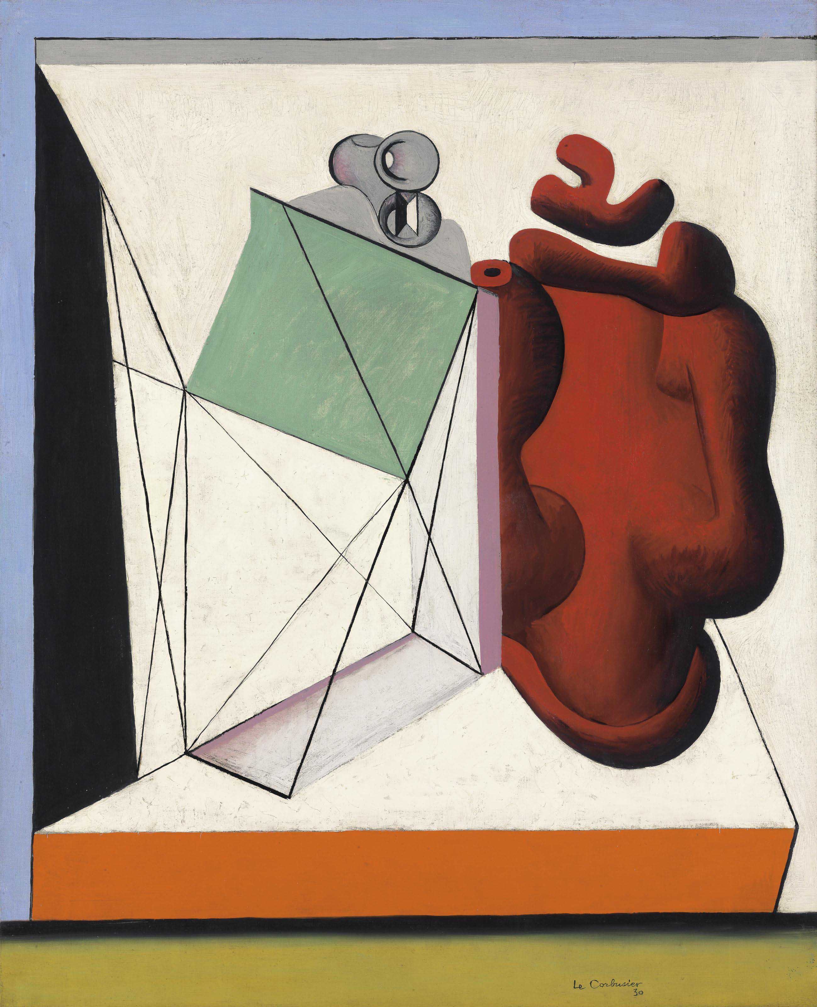 Le Corbusier 1887 1965 Nature Morte A La Lanterne 20th