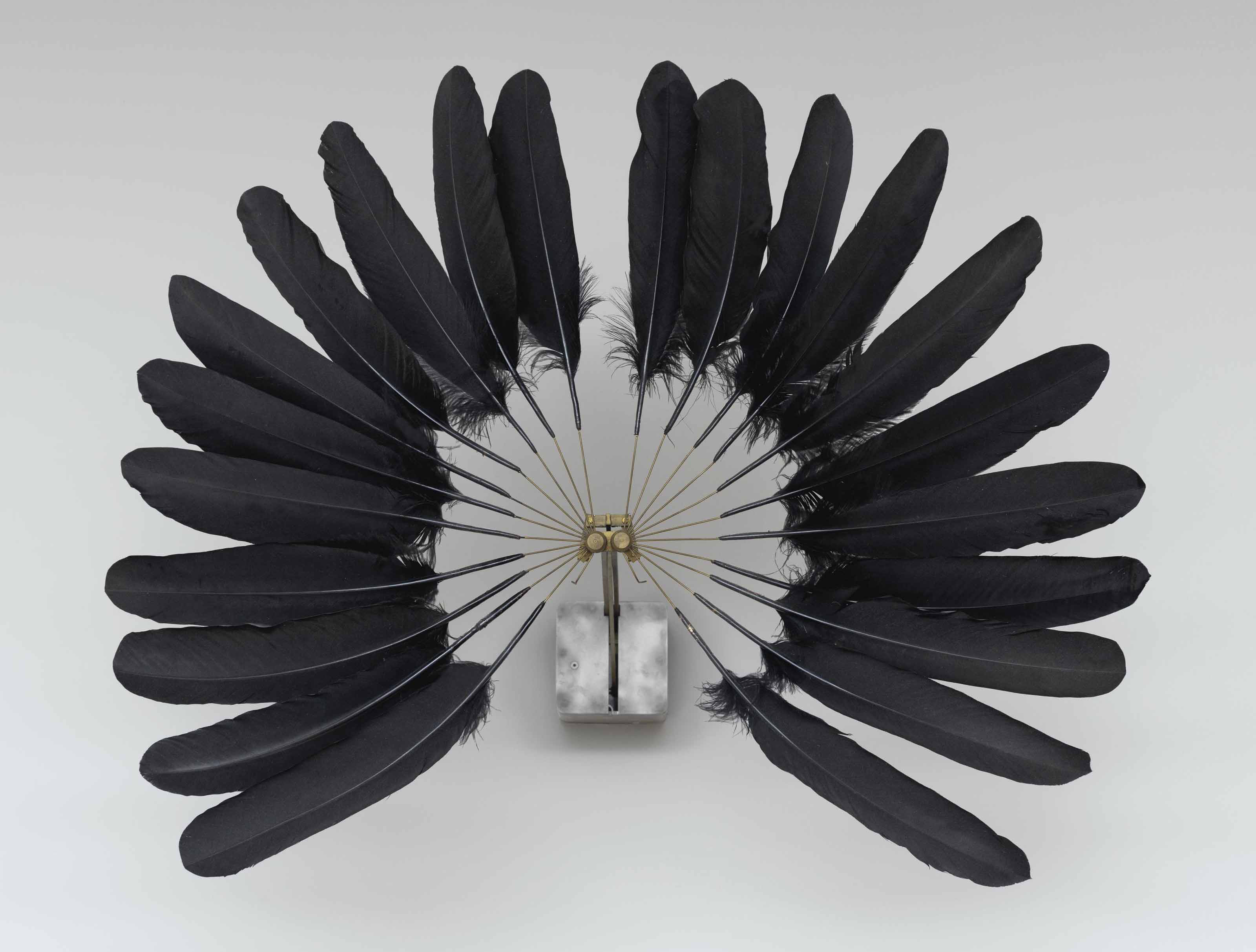 Rebecca Horn (B. 1944) , Die Kleine Witwe, Schwarzer Federflügel (The