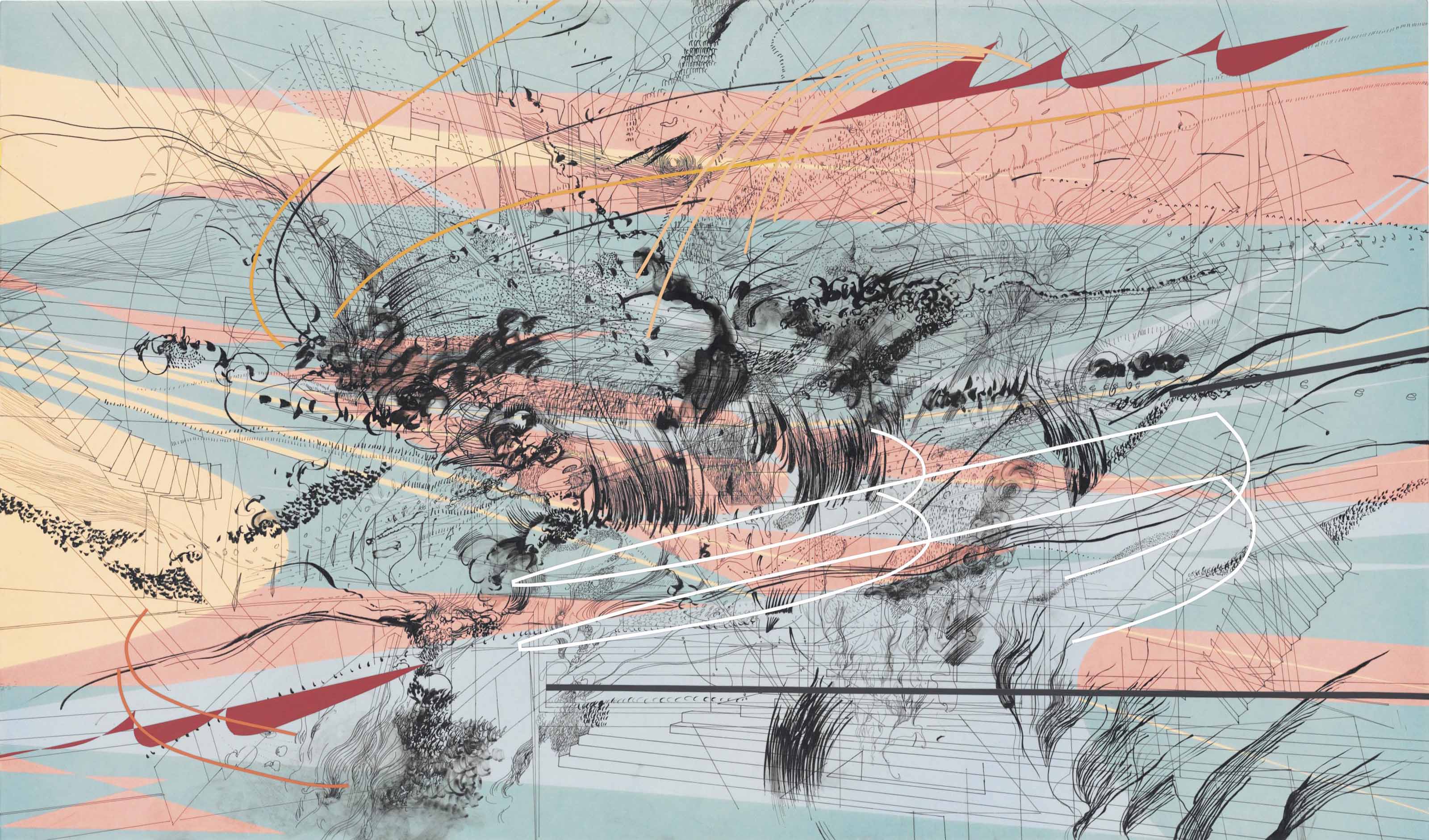Julie Mehretu (B. 1970) , Excerpt (citadel) Christie's
