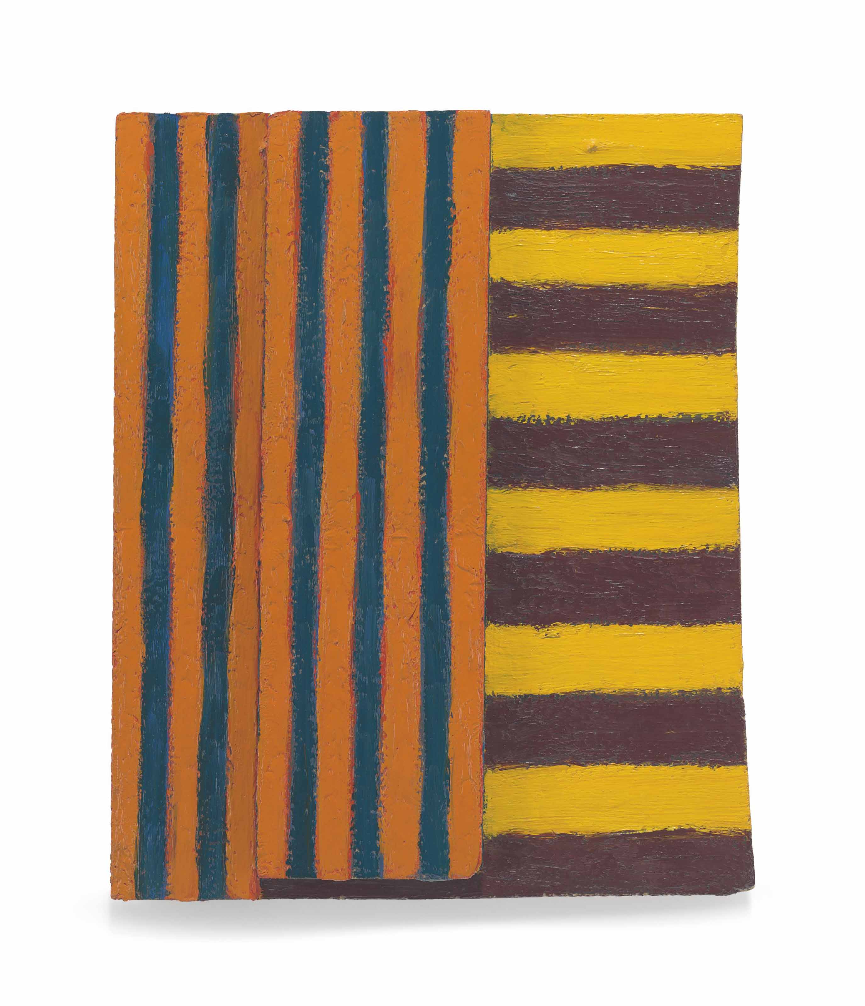 Sean Scully, Elder,&nbsp;1982. Oil on panel. 17&frac34; x 14&frac12; x 2&frac14;  in (45 x 36.8 x 5.7  cm). Sold for $271,500 on 16 November 2016 at Christie&rsquo;s in New York.&nbsp;&copy; Sean Scully