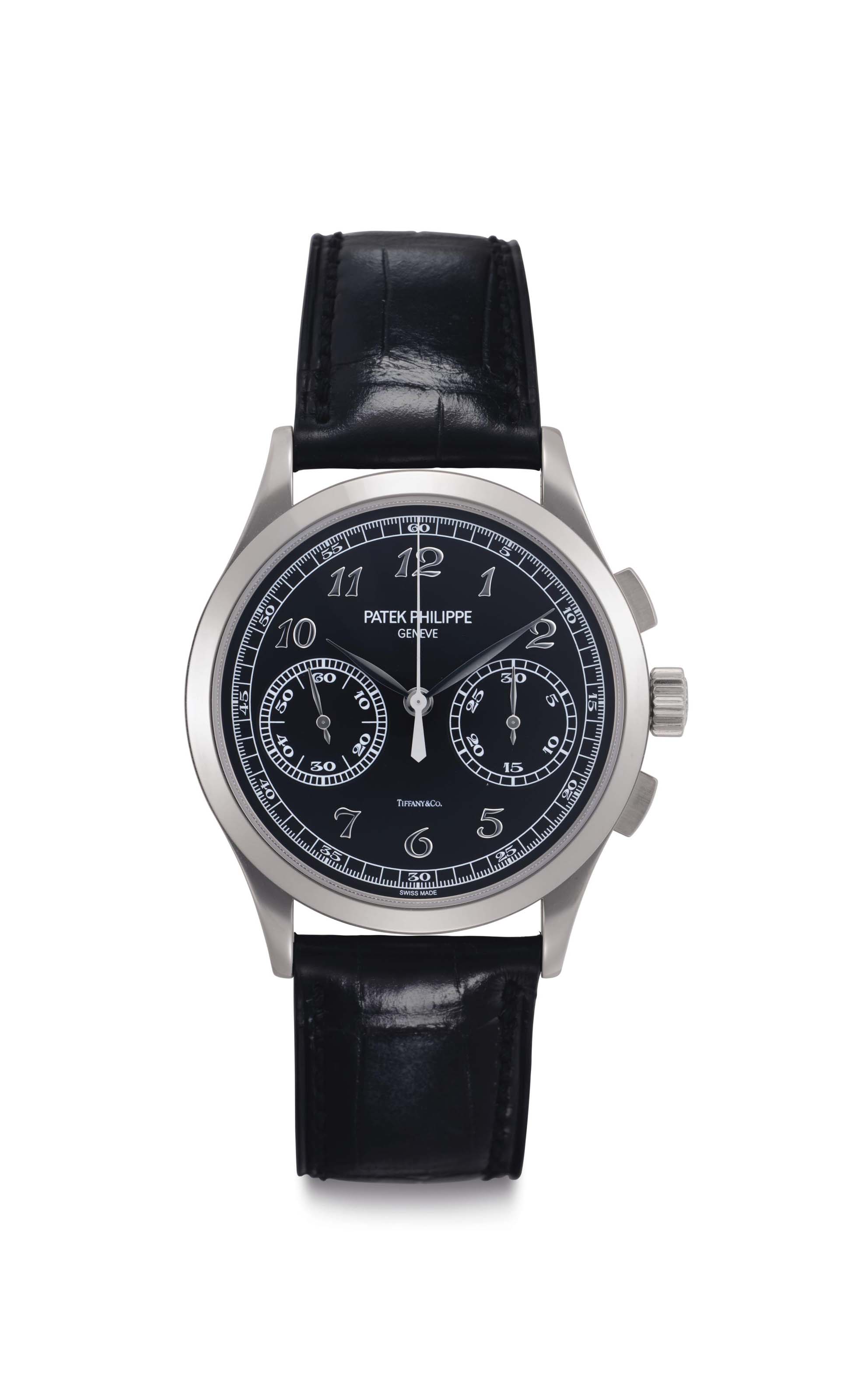 Patek Philippe. An 18k Gold Chronograph Wristwatch with Breguet