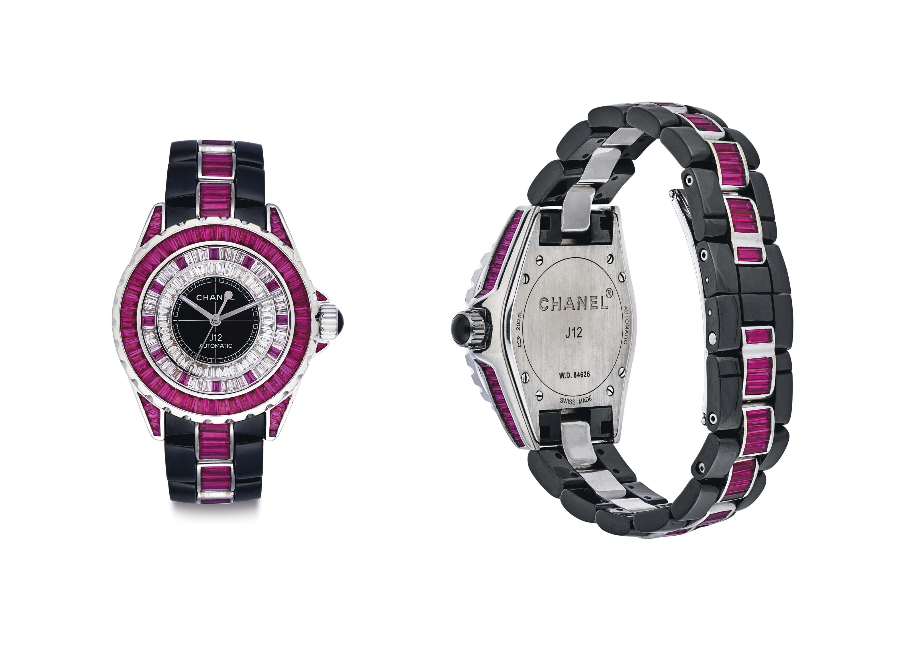 Chanel j12 ruby watch hotsell
