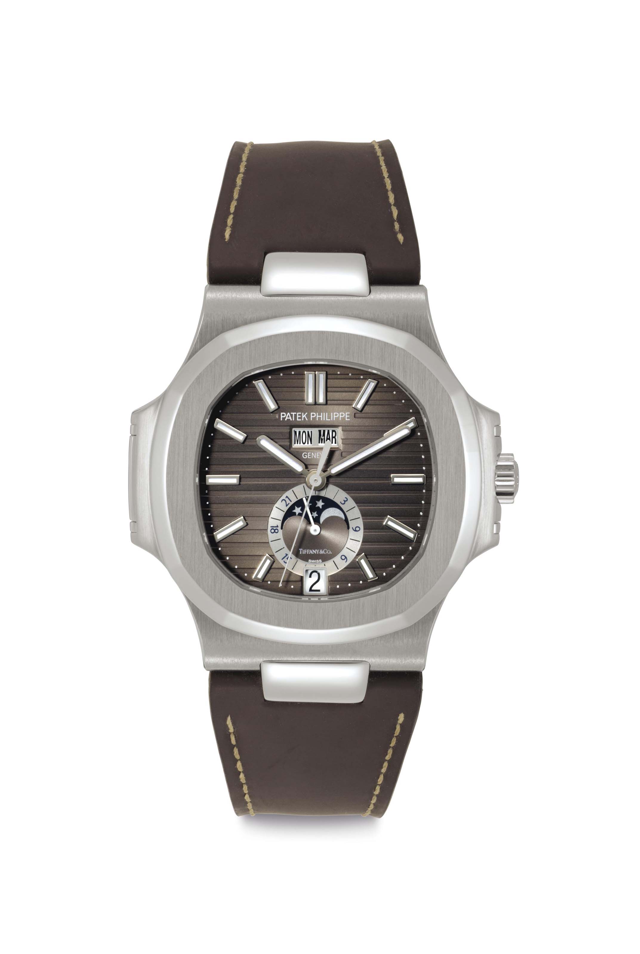 Patek Philippe A Stainless Steel Automatic Wristwatch with Annual