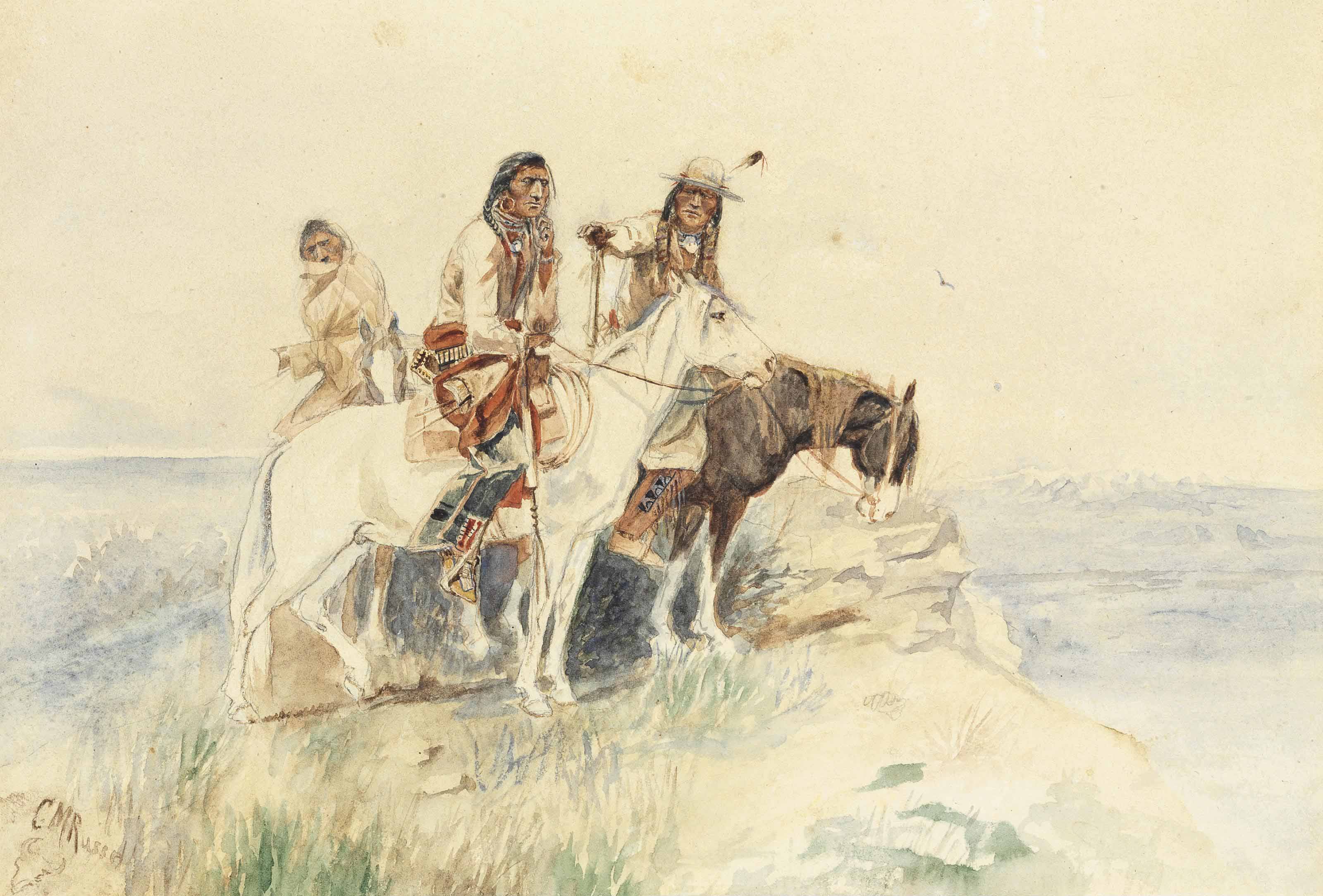 Three Riders, Charles Marion Russell (1864-1926) | Christie’s