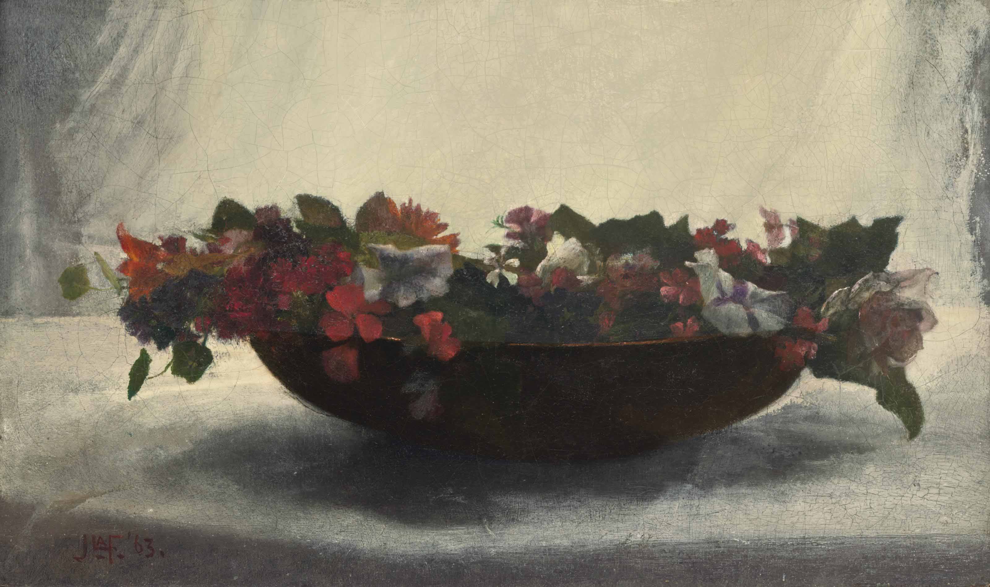 John La Farge (18351910) , Bowl of Flowers Christie's