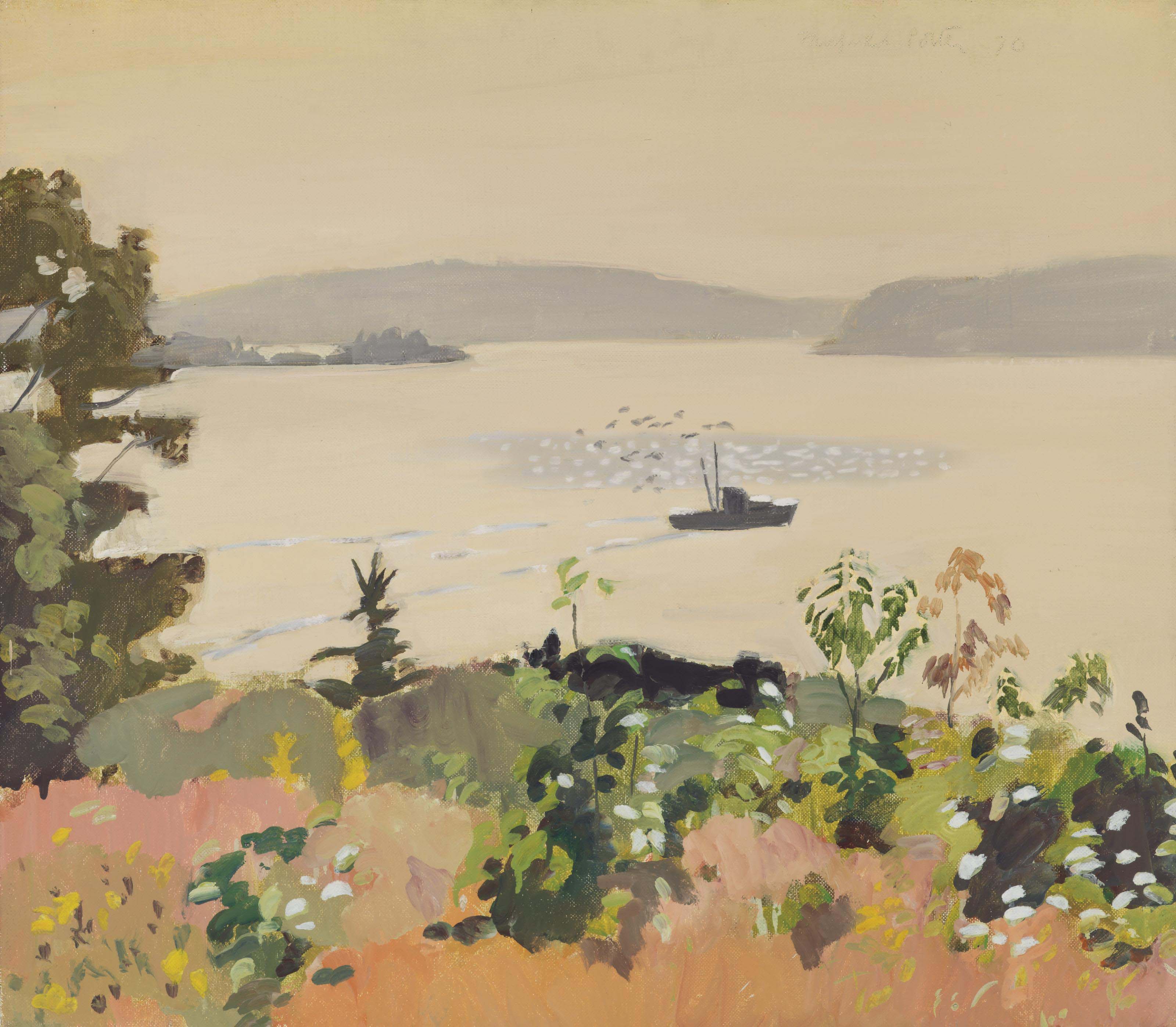 Fairfield Porter (19071975) , Lobster Boat, Morning Christie's