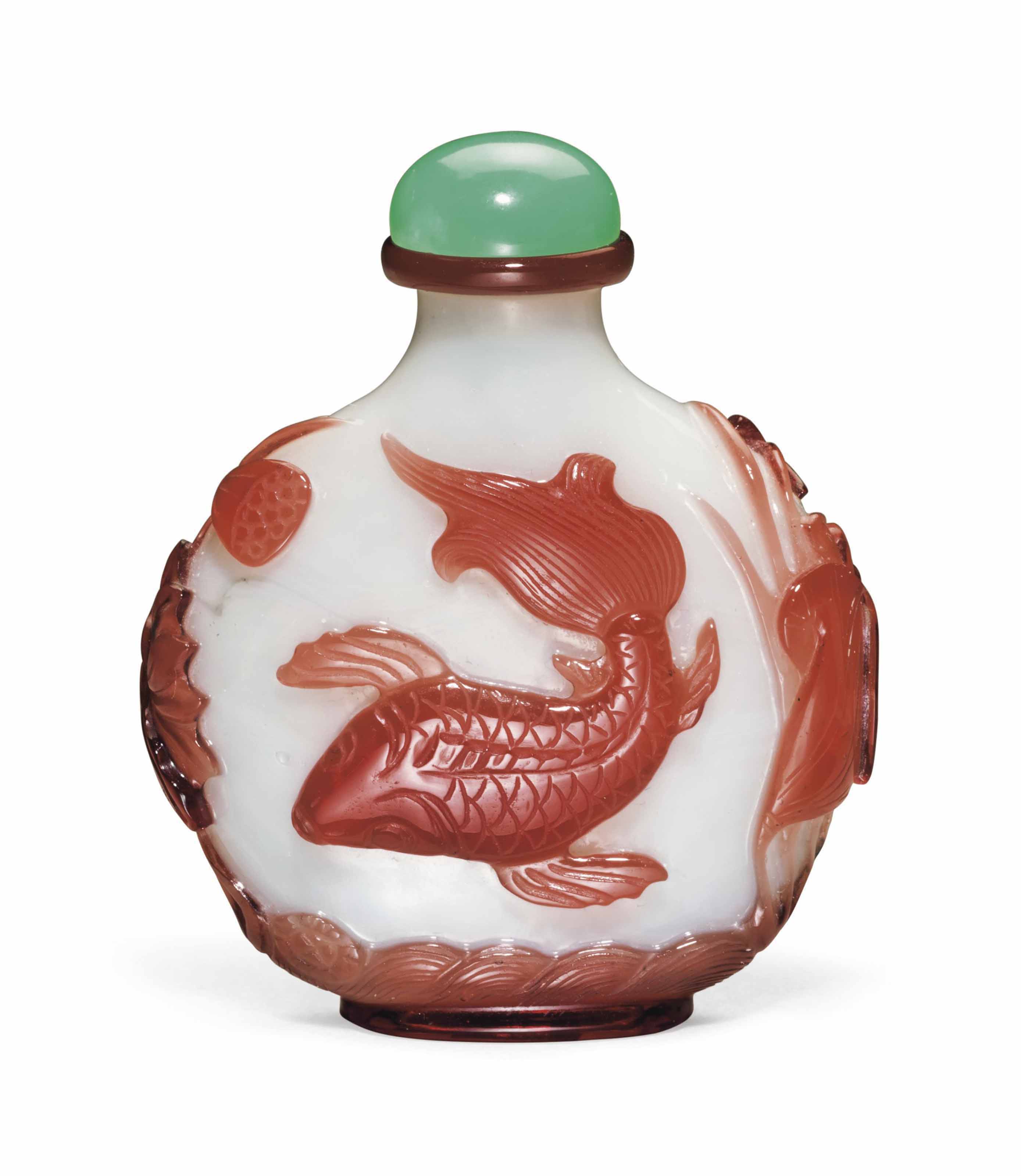 辛卯年（1891） 周樂元作玻璃内畫牧牛圖鼻煙壺, SIGNED ZHOU