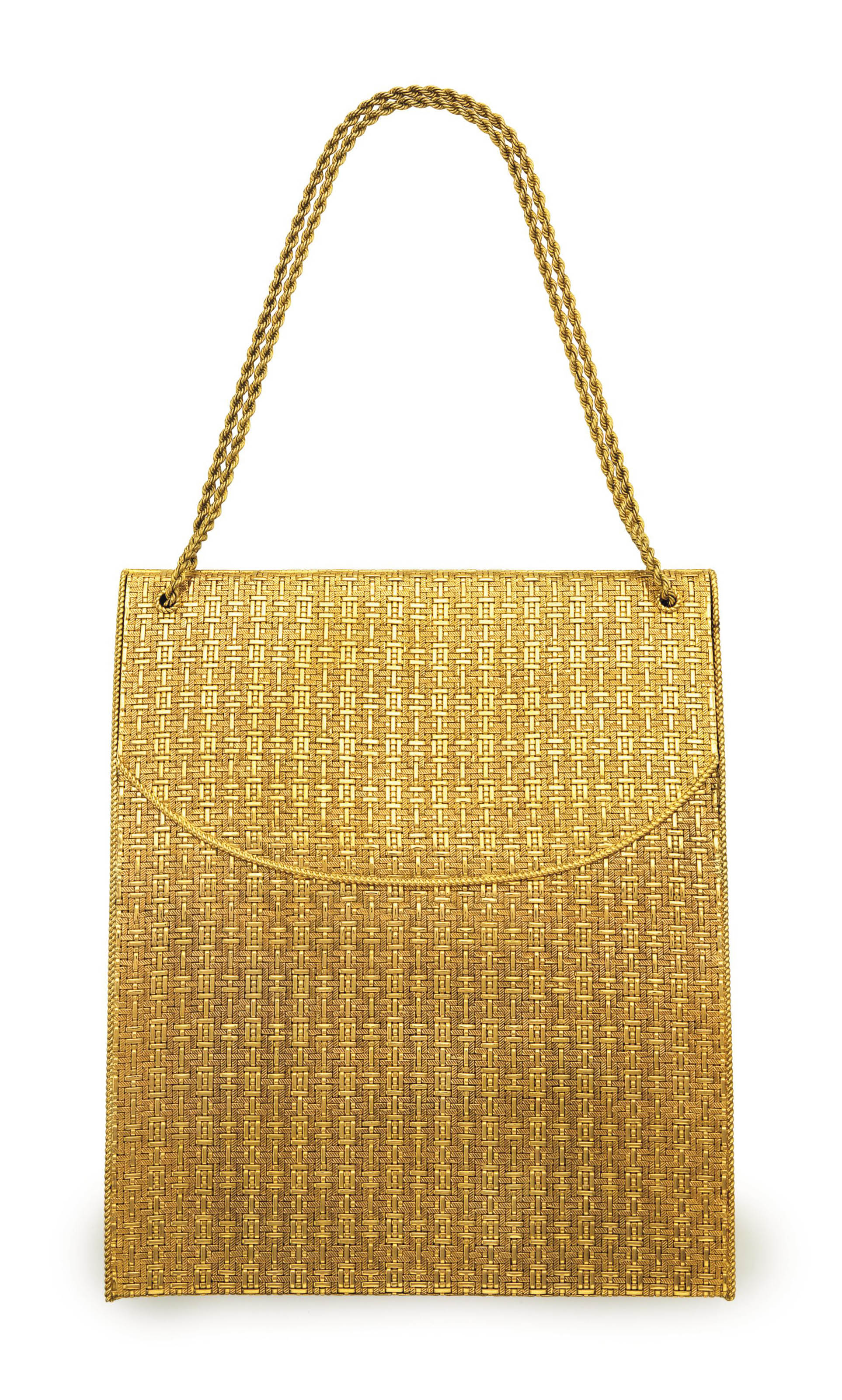 A GOLD EVENING BAG