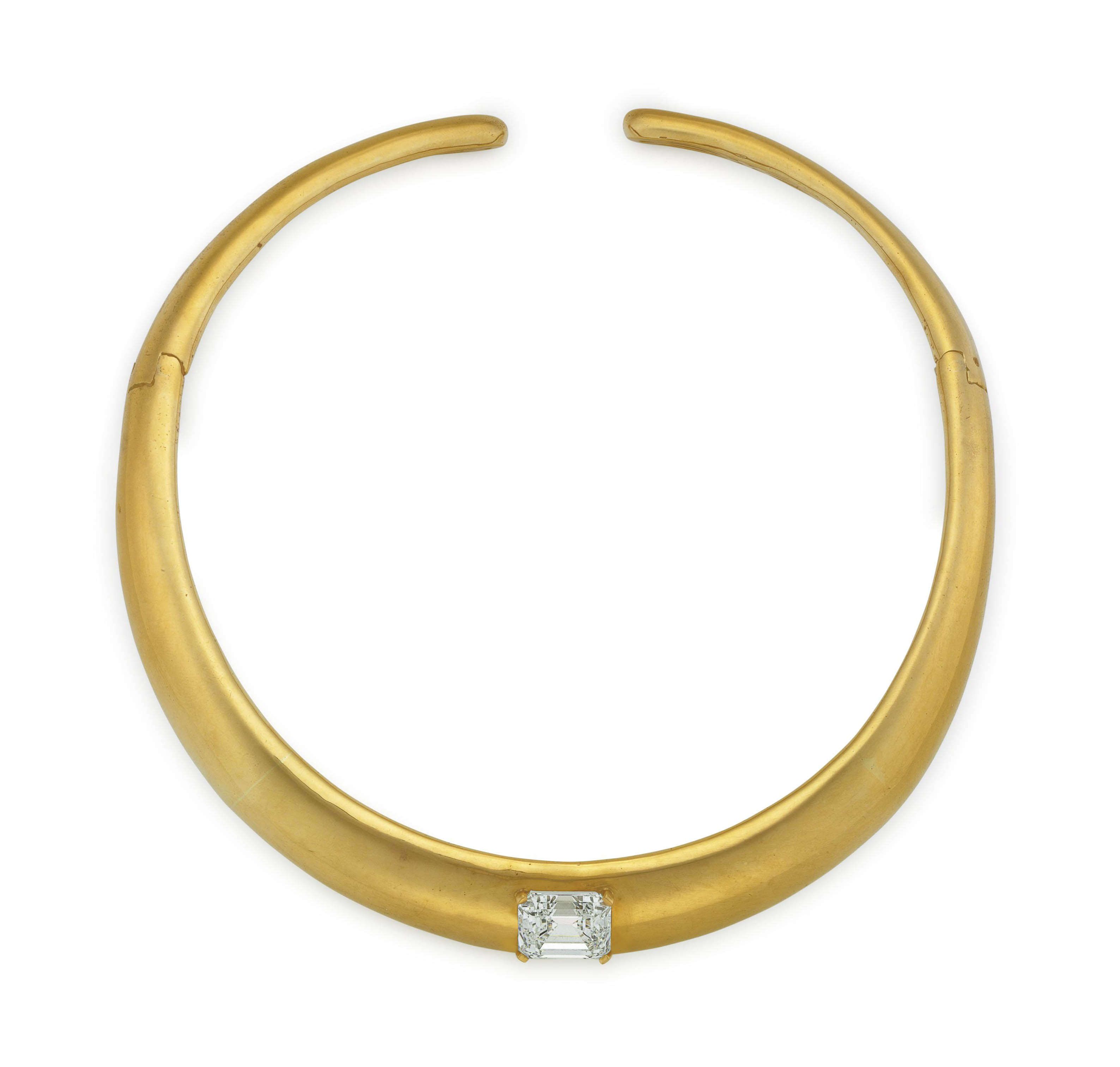 A DIAMOND AND GOLD CHOKER NECKLACE Christie's