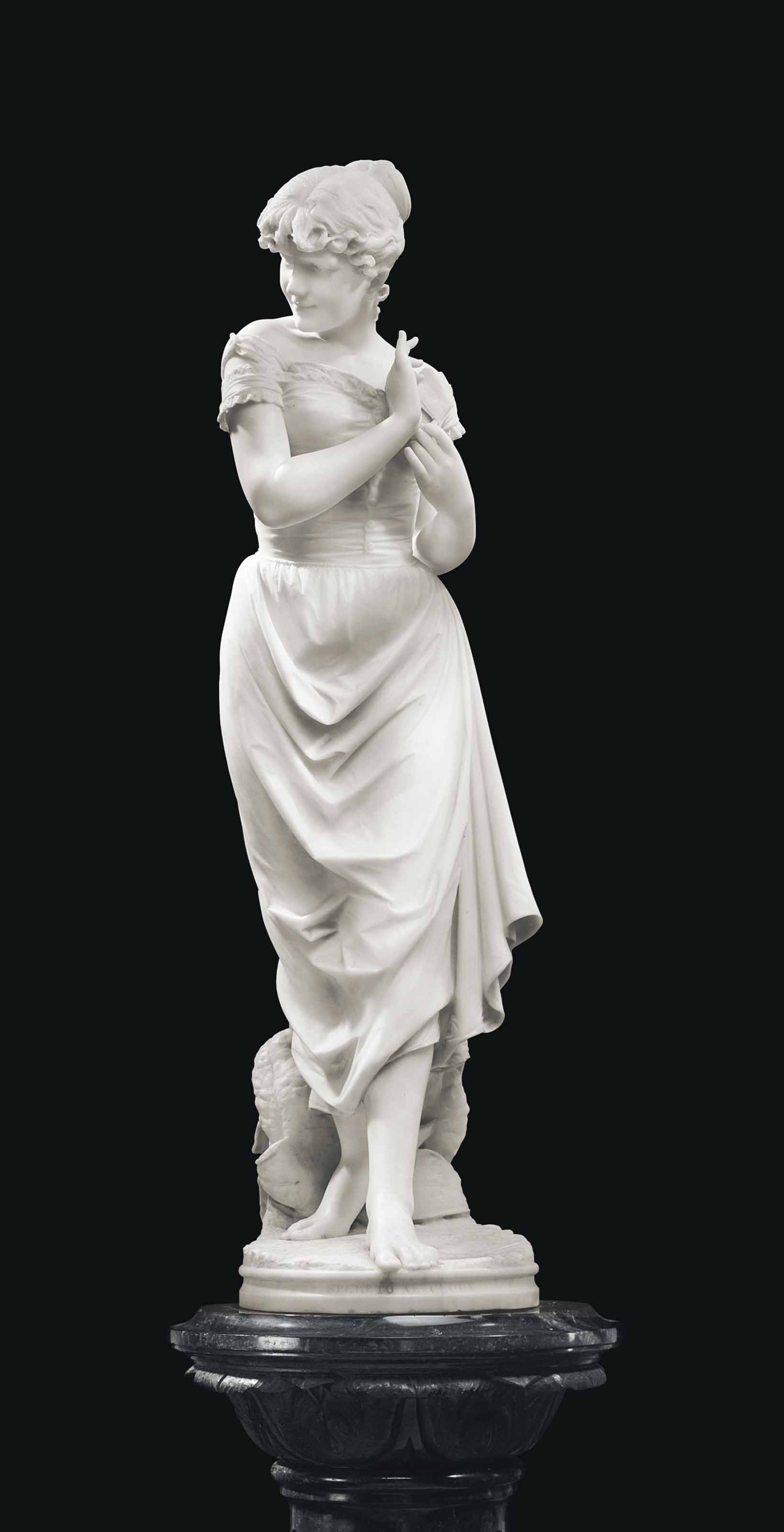 A LARGE MEISSEN PORCELAIN VASE PAINTED BY PROFESSOR HEINZ WERNER