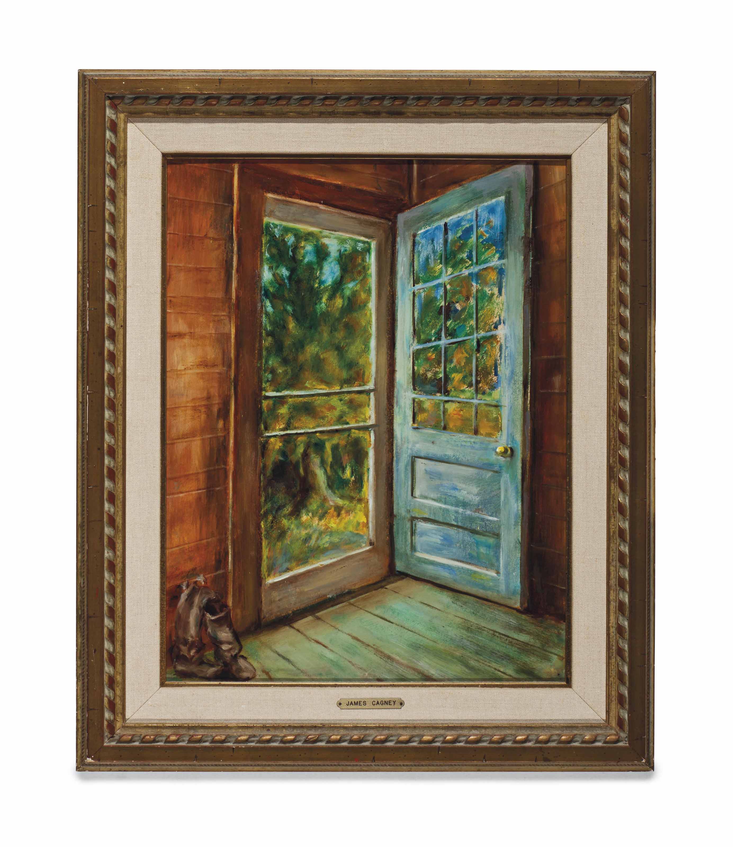 President Ronald Reagan James Cagney 1899 1986 Porch Door