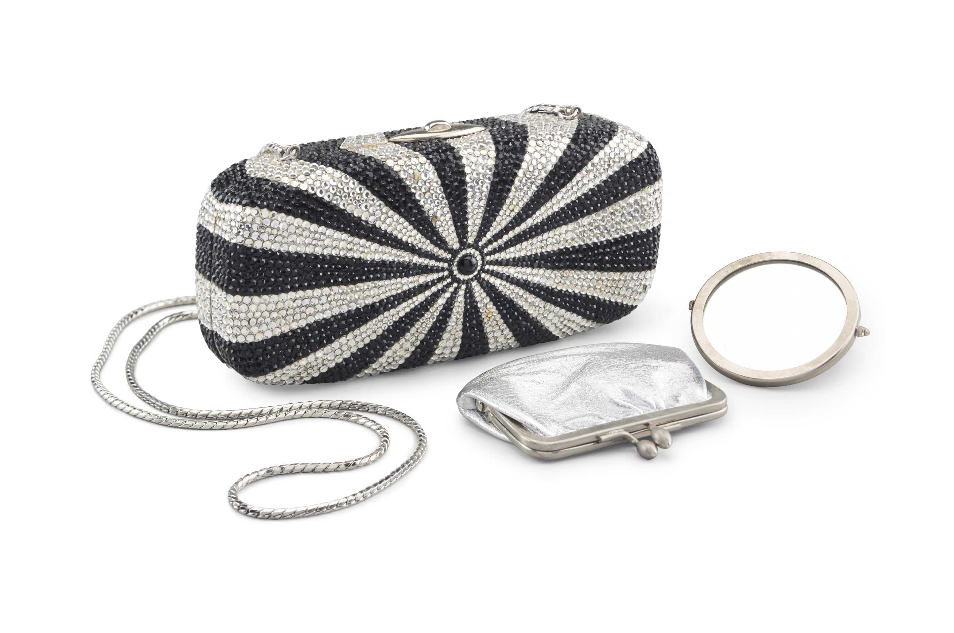 dark silver clutch bag