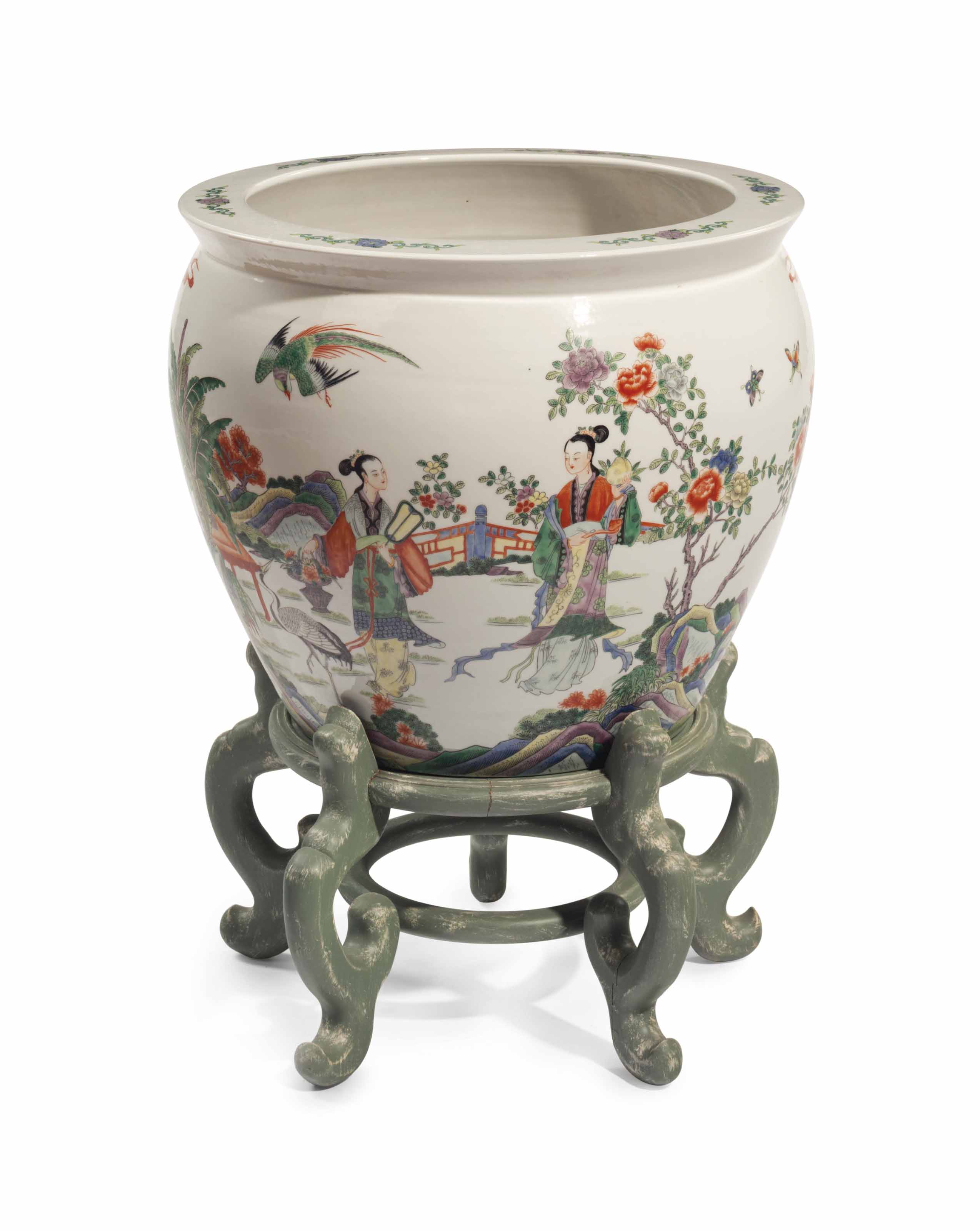 A CHINESE PORCELAIN FISH BOWL , 20TH CENTURY Christie's