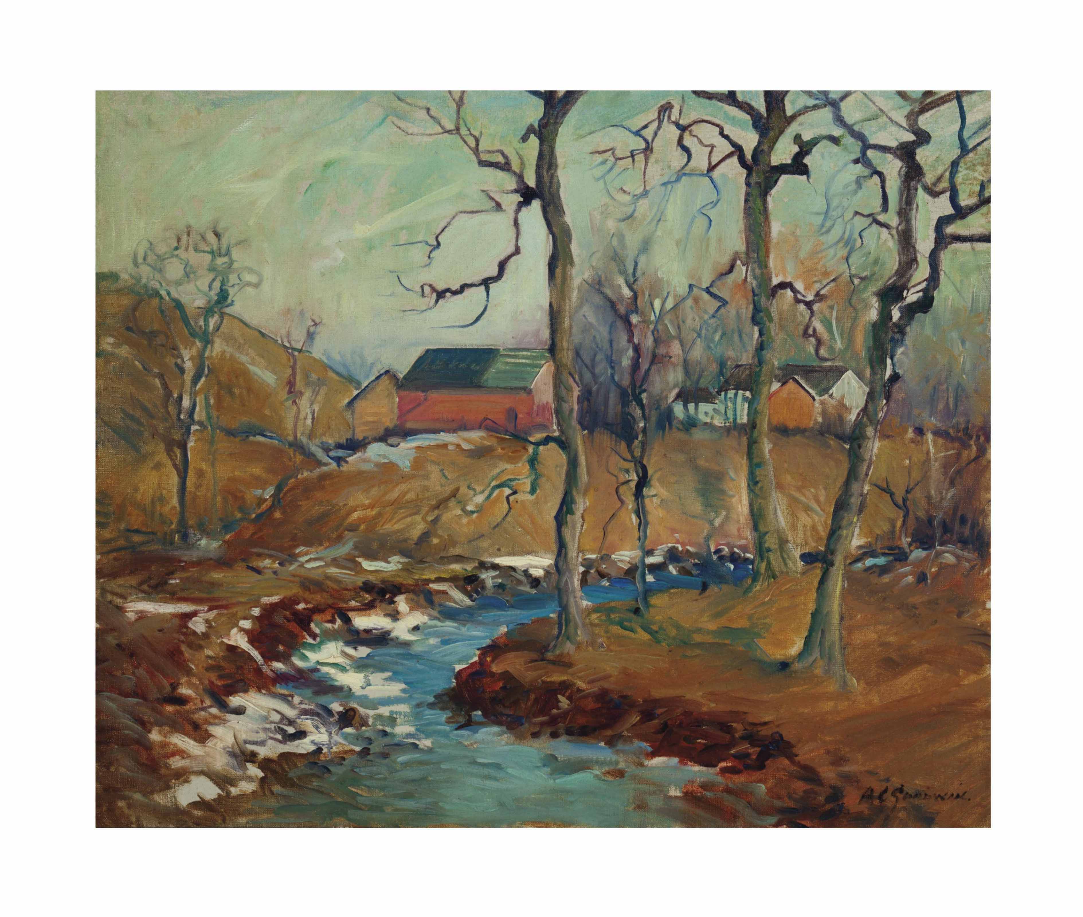 Arthur Clifton Goodwin (18641929) , Farm on the river Christie's