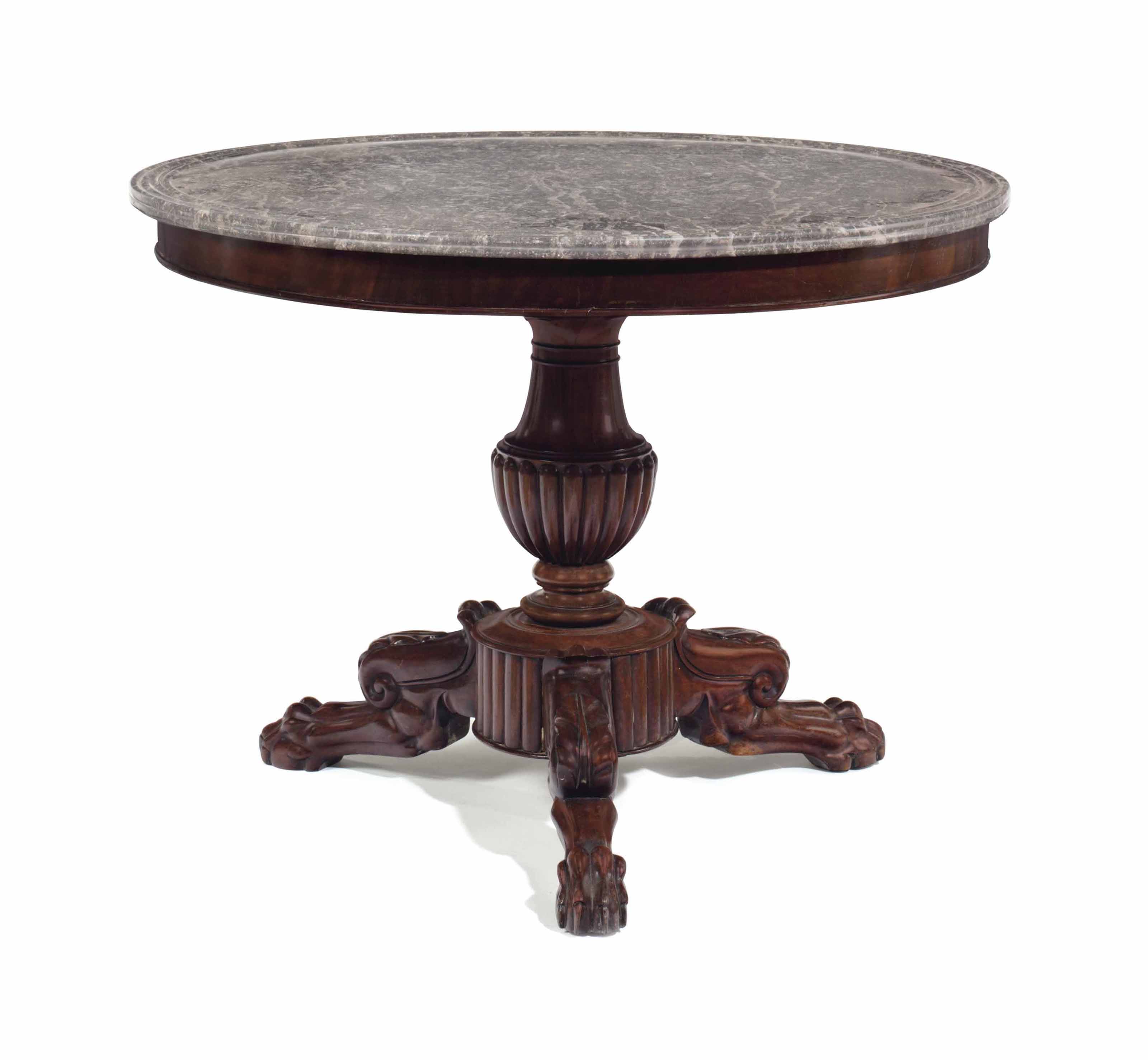 A Louis Philippe Mahogany Center Table Circa 1830 Center Table