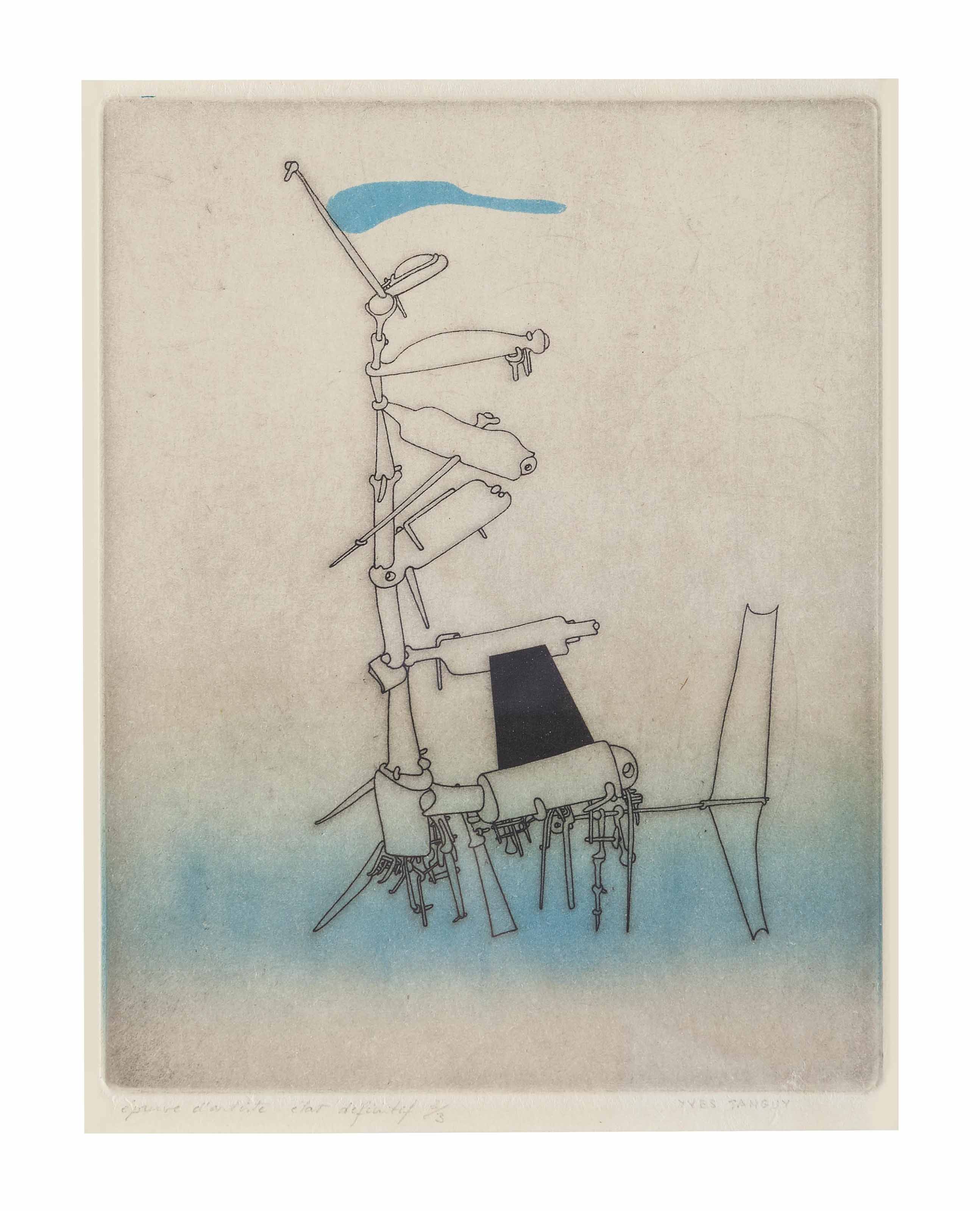 Yves Tanguy (1900-1955) , Untitled, from Jean Laude Le Grand passage