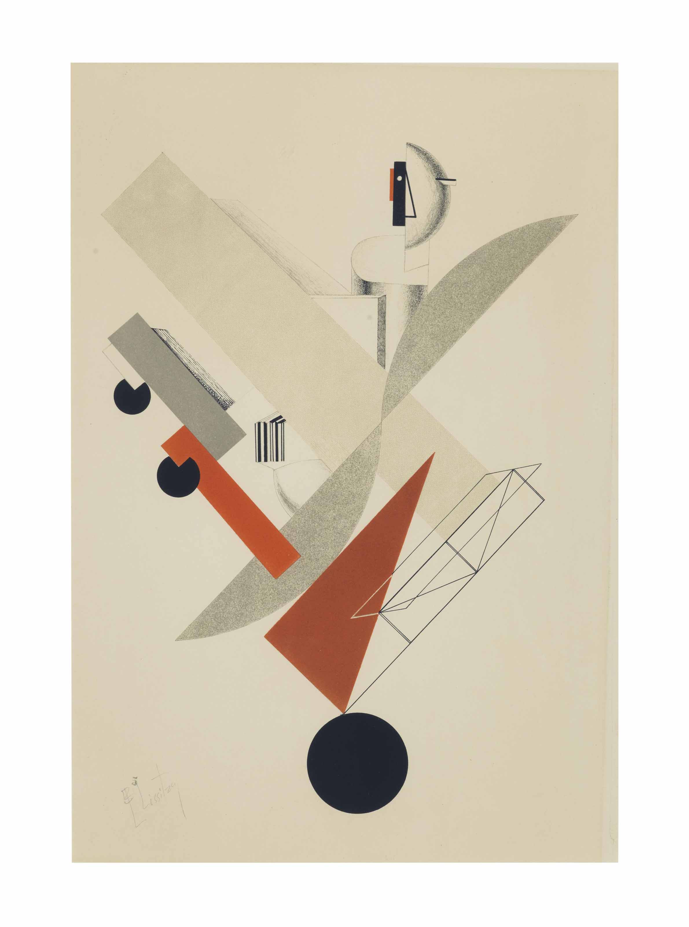 EL LISSITZKY (18901941) , Globetrotter in der Zeit, from