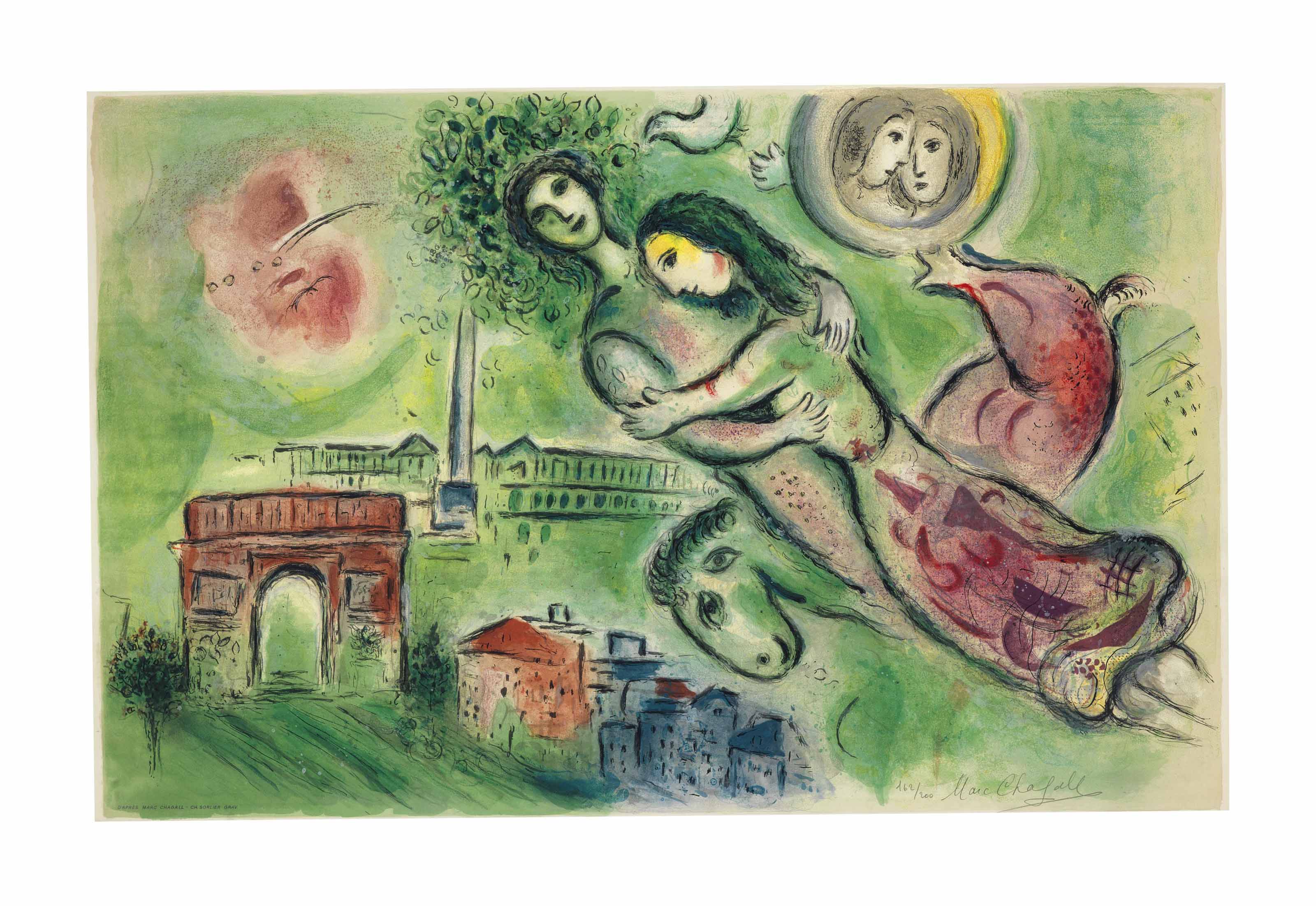 After Marc Chagall 1887 1985 By Charles Sorlier 1921 1990