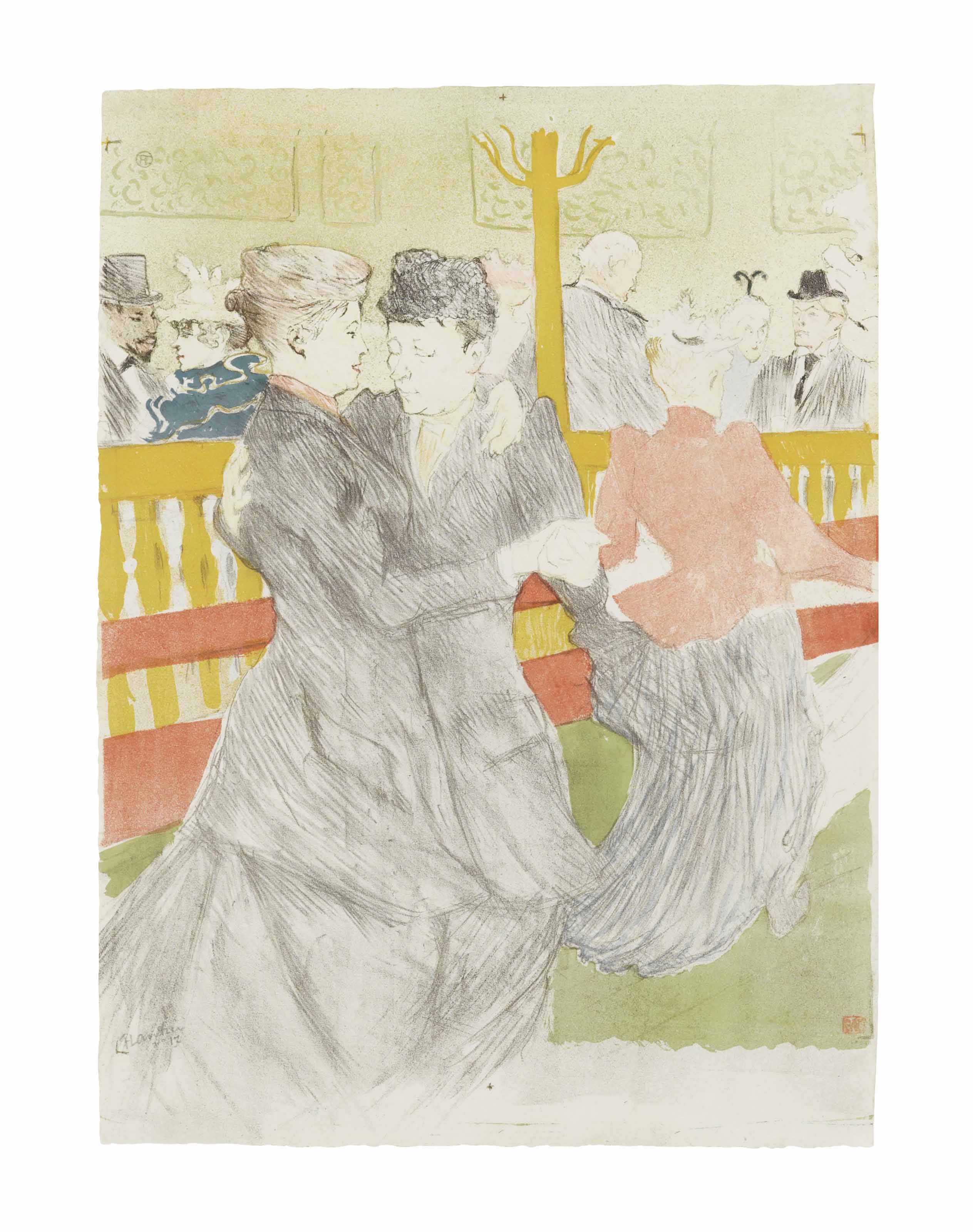 Henri De Toulouse Lautrec 1864 1901 La Danse Au Moulin Rouge