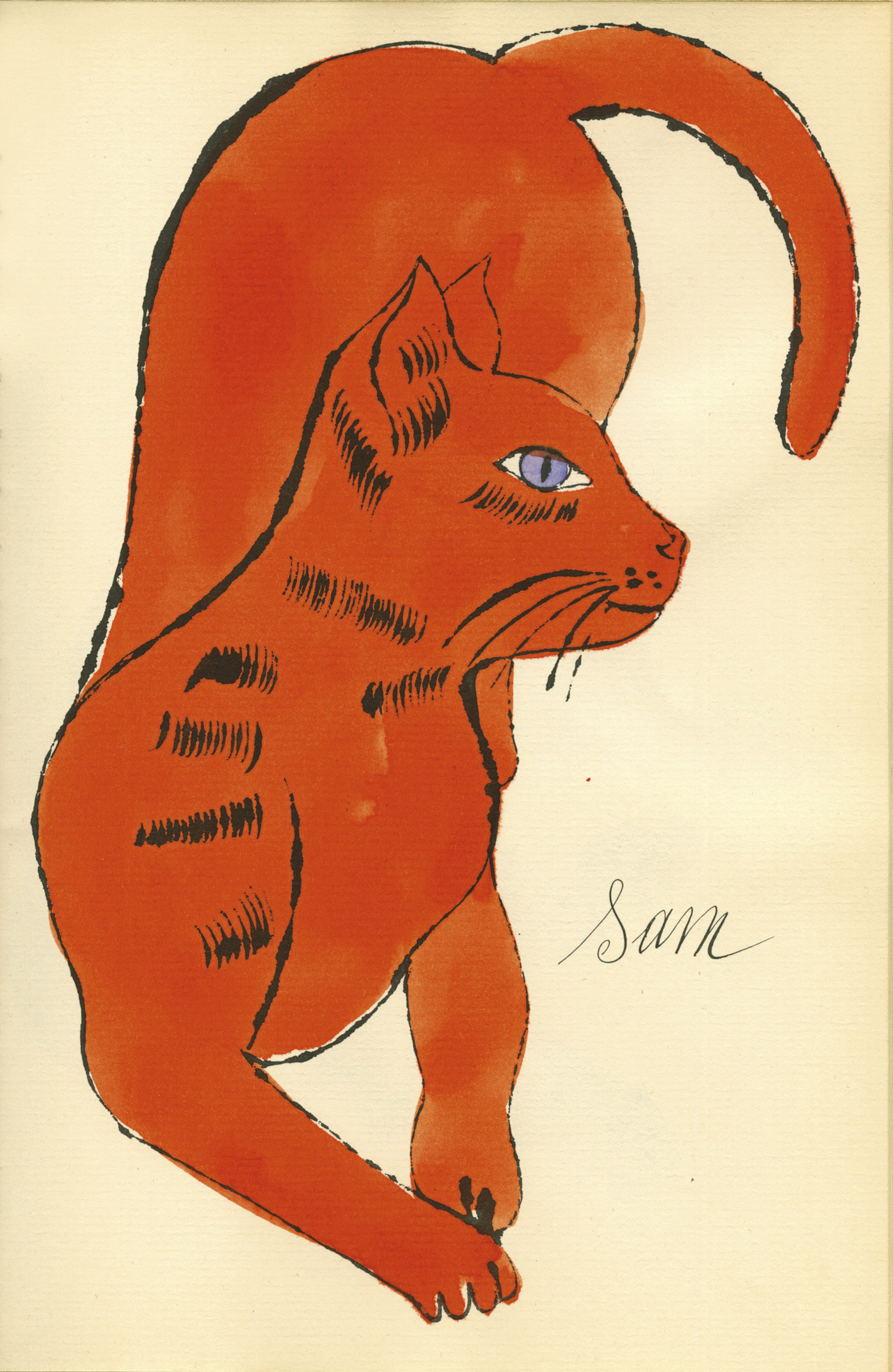 Andy Warhol 1928 1987 25 Cats Name D Sam And One Blue Pussy