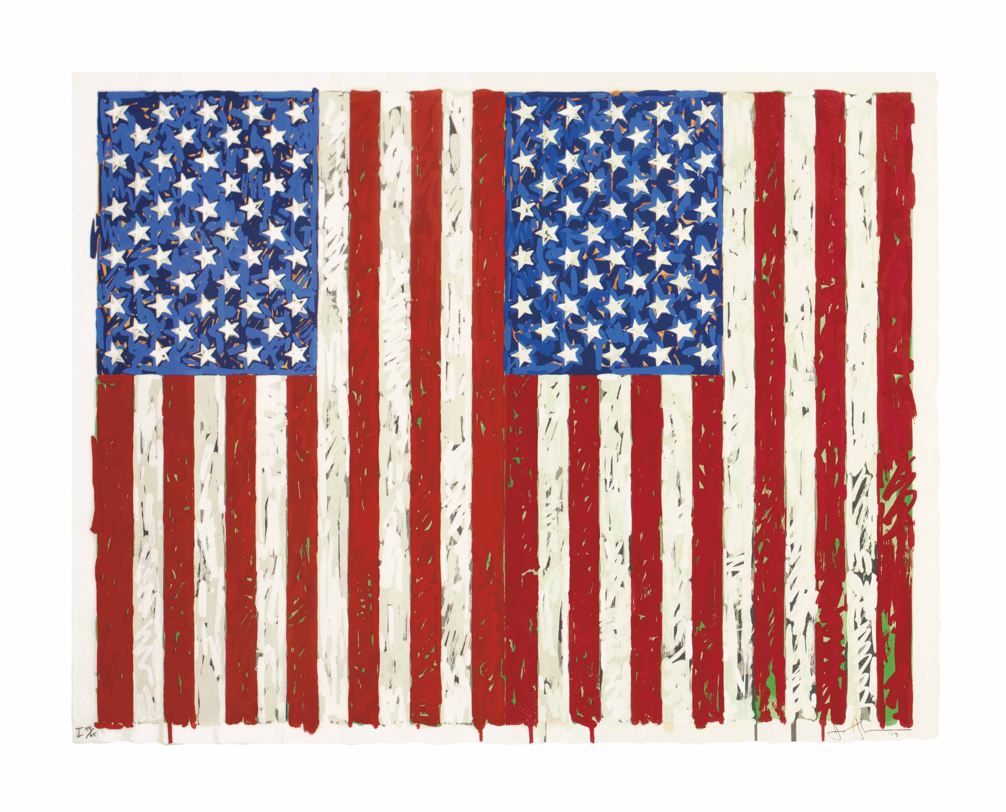 JASPER JOHNS (B. 1930) , Flags I Christie's