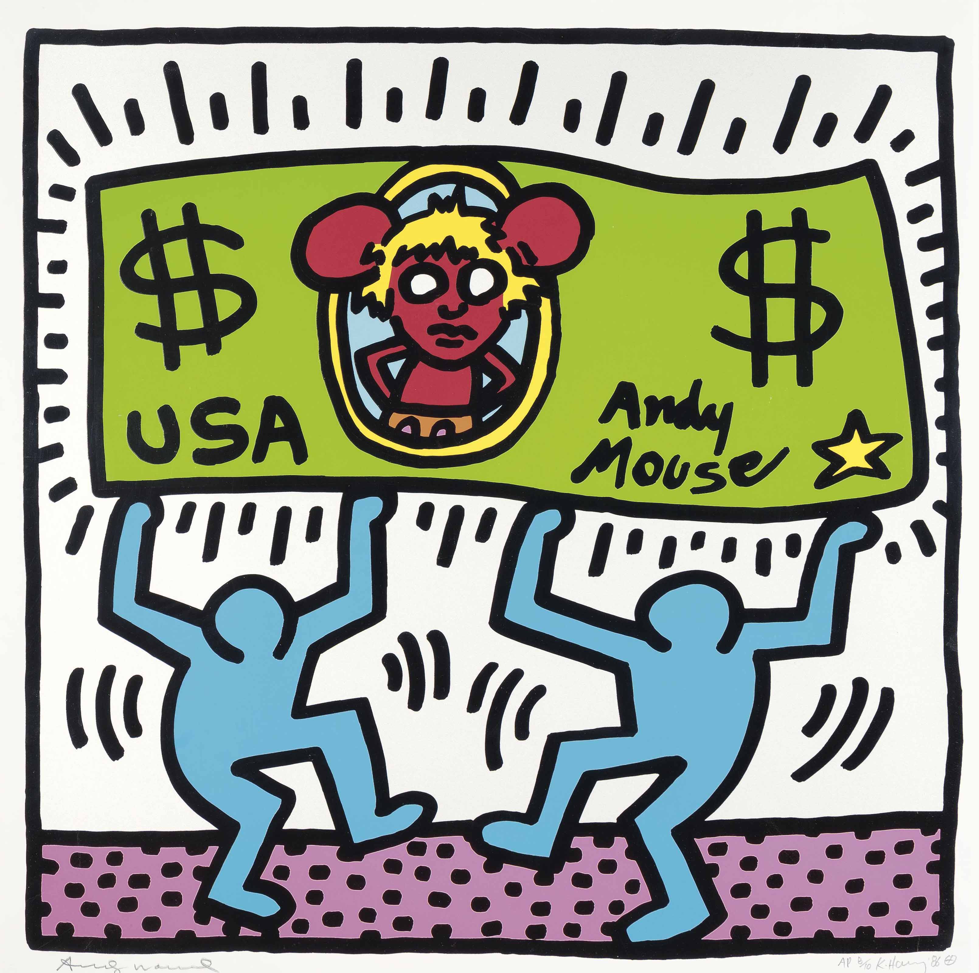 KEITH HARING (19581990) , Andy Mouse