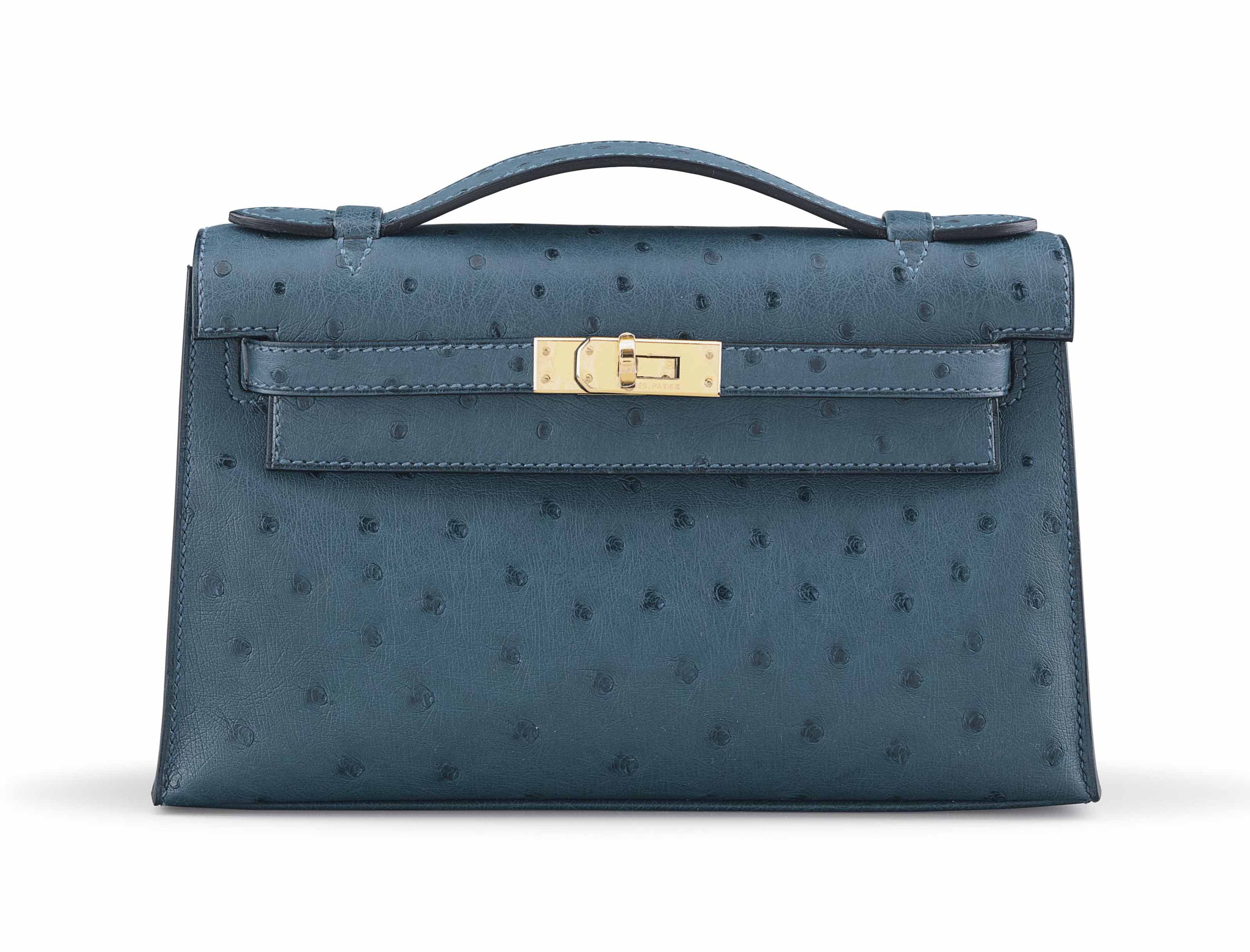 Kelly pochette ostrich price outlet