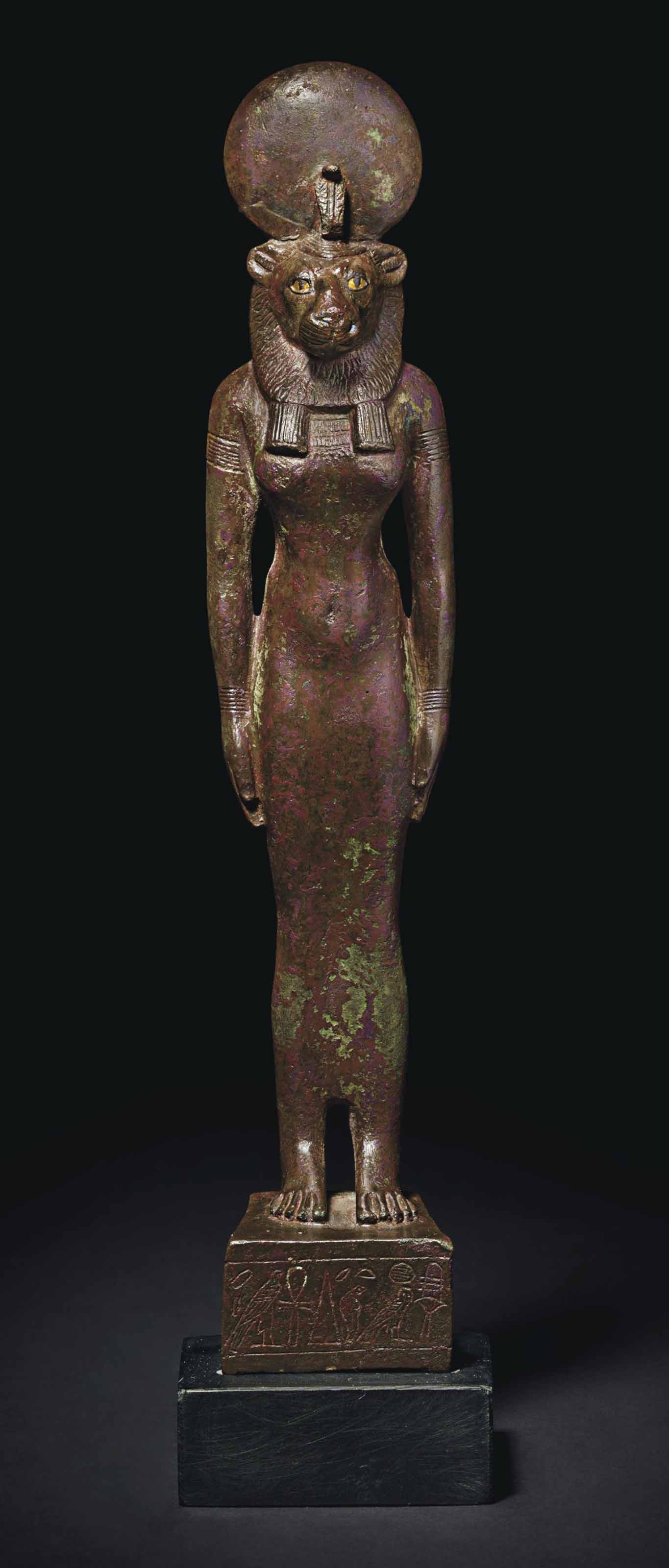 AN EGYPTIAN BRONZE SEKHMET THIRD INTERMEDIATE PERIOD CIRCA 1069 664 