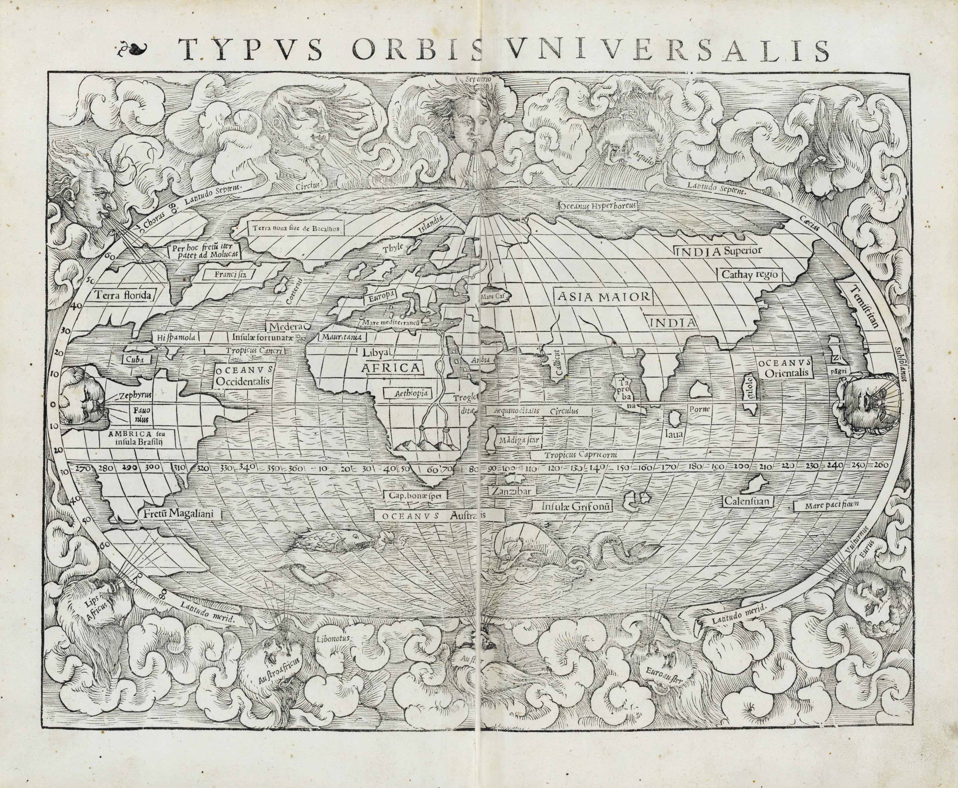 ptolemaeus claudius geographia universalis vetus et nova complectens succedunt tabulae ptolemaicae opera sebastiani munsteri novo paratae