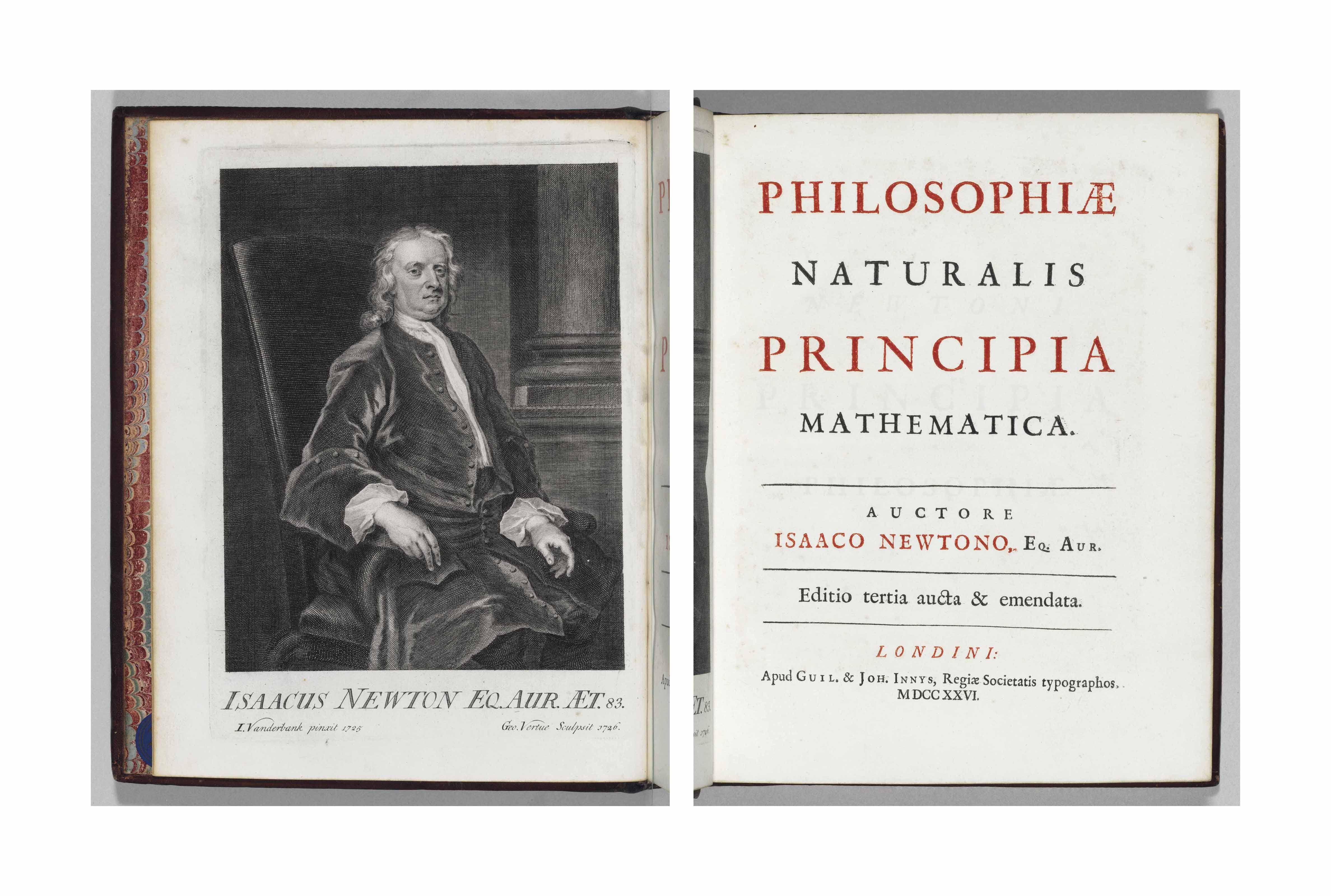 NEWTON, Sir Isaac. Philosophiae Naturalis Principia Mathematica. Edition tertia aucta et
