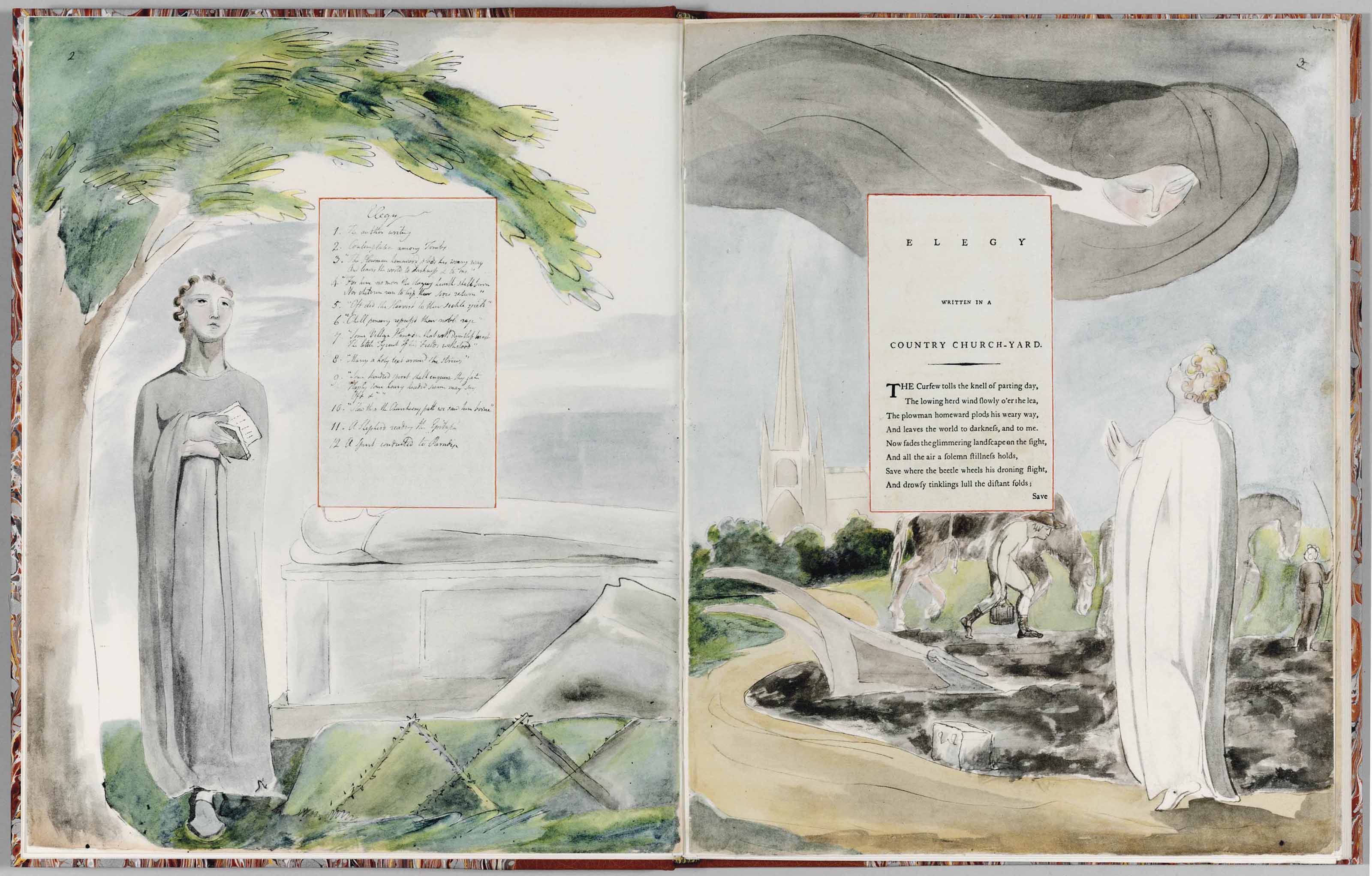 BLAKE, William. William Blake's Water-Colour Designs for the Poems of