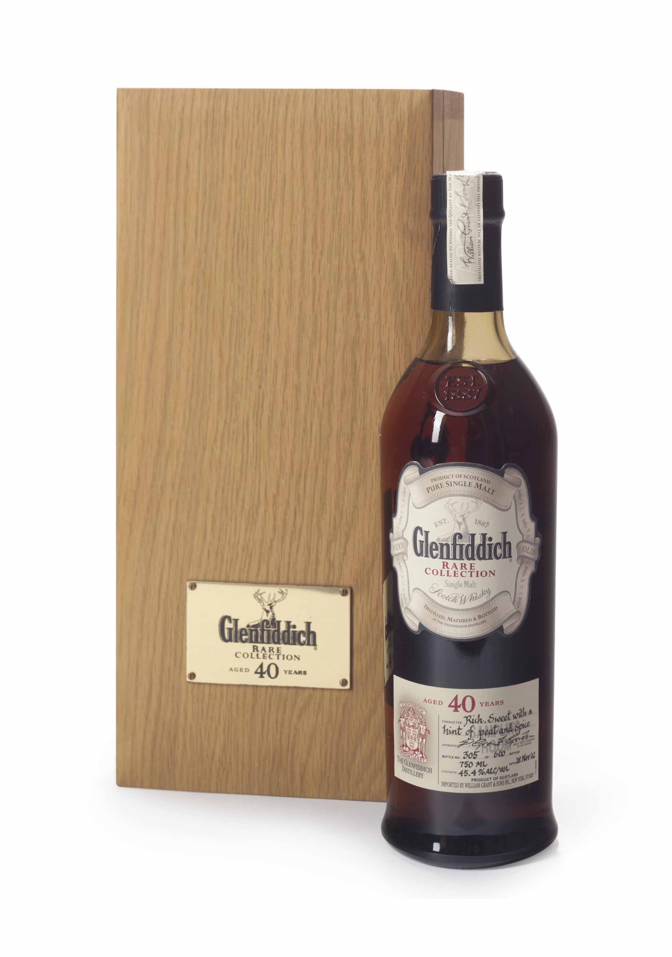 Glenfiddich 40 Year Old , 1 bottle per lot Christie's