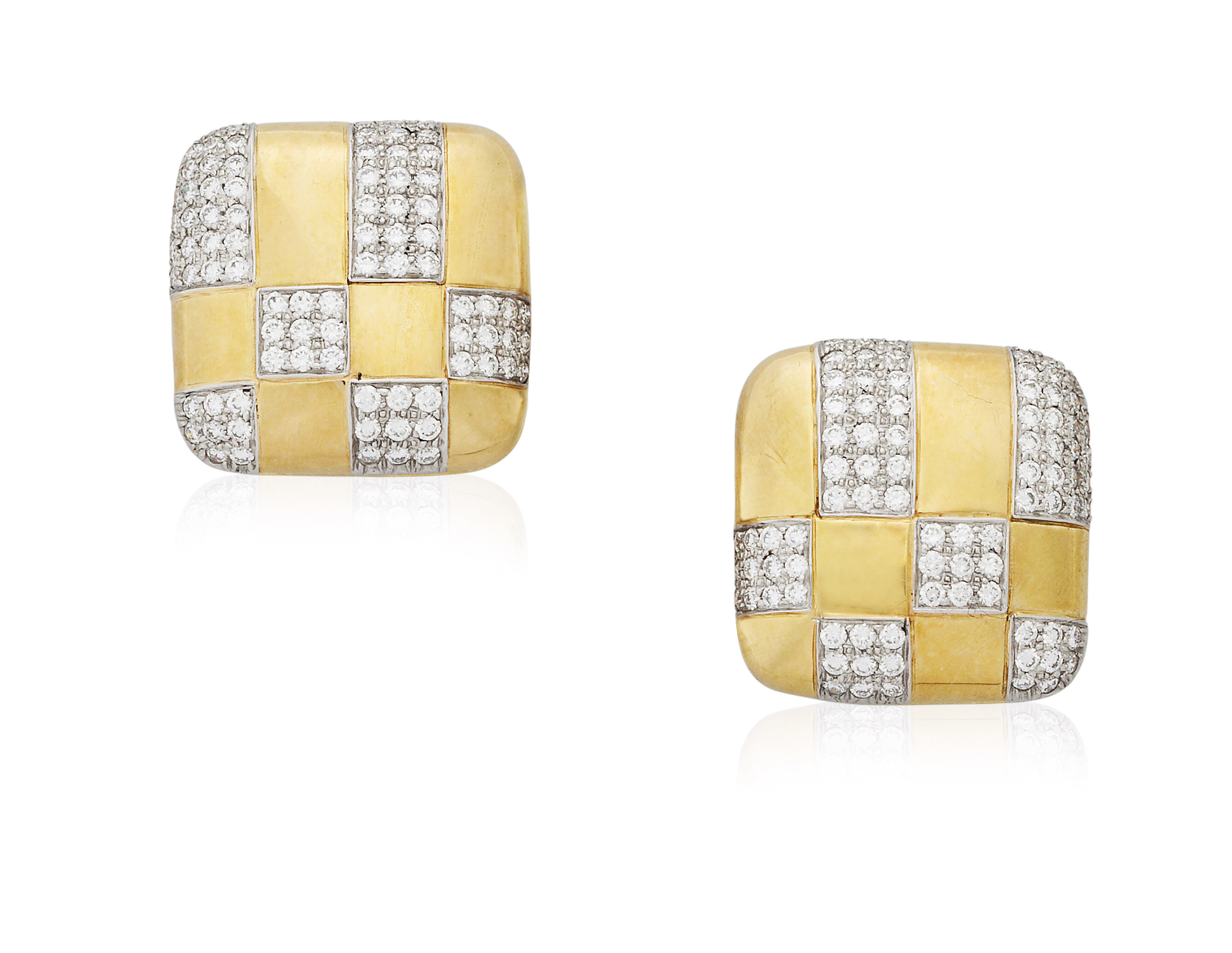 TIFFANY & CO. DIAMOND AND GOLD EARRINGS, Christie’s