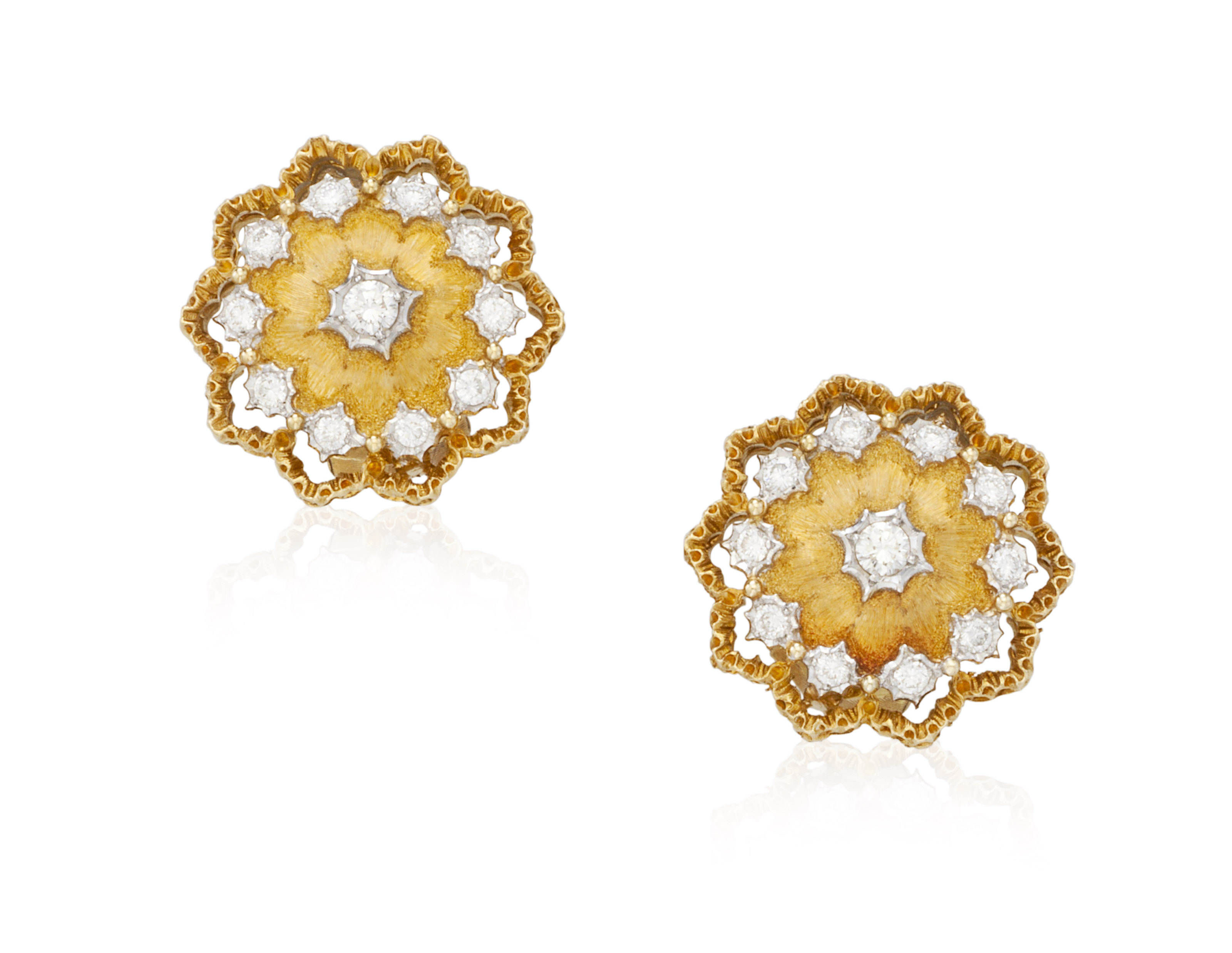BUCCELLATI DIAMOND AND GOLD EARRINGS, Christie’s