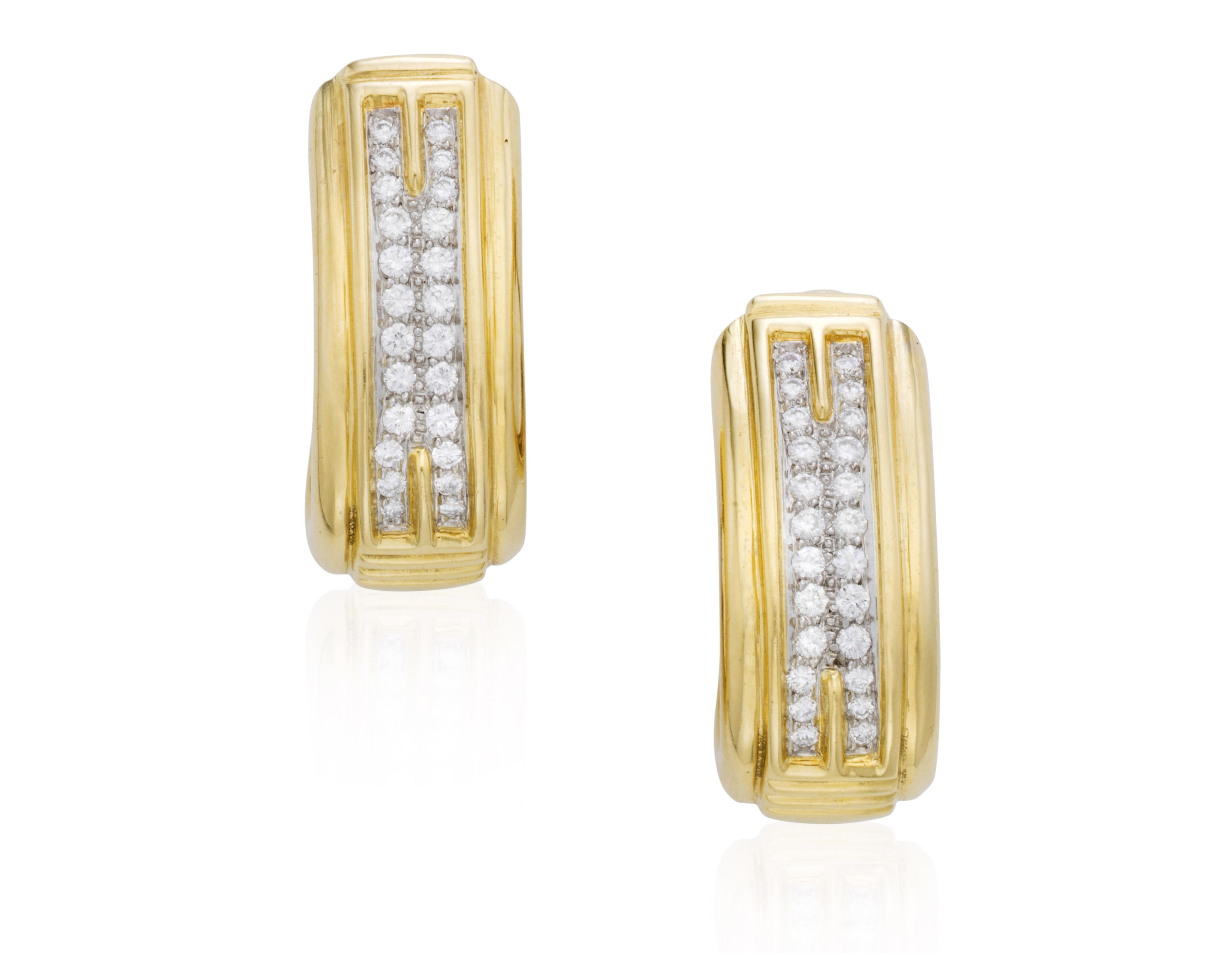 TIFFANY & CO. DIAMOND AND GOLD EARRINGS, | Christie’s