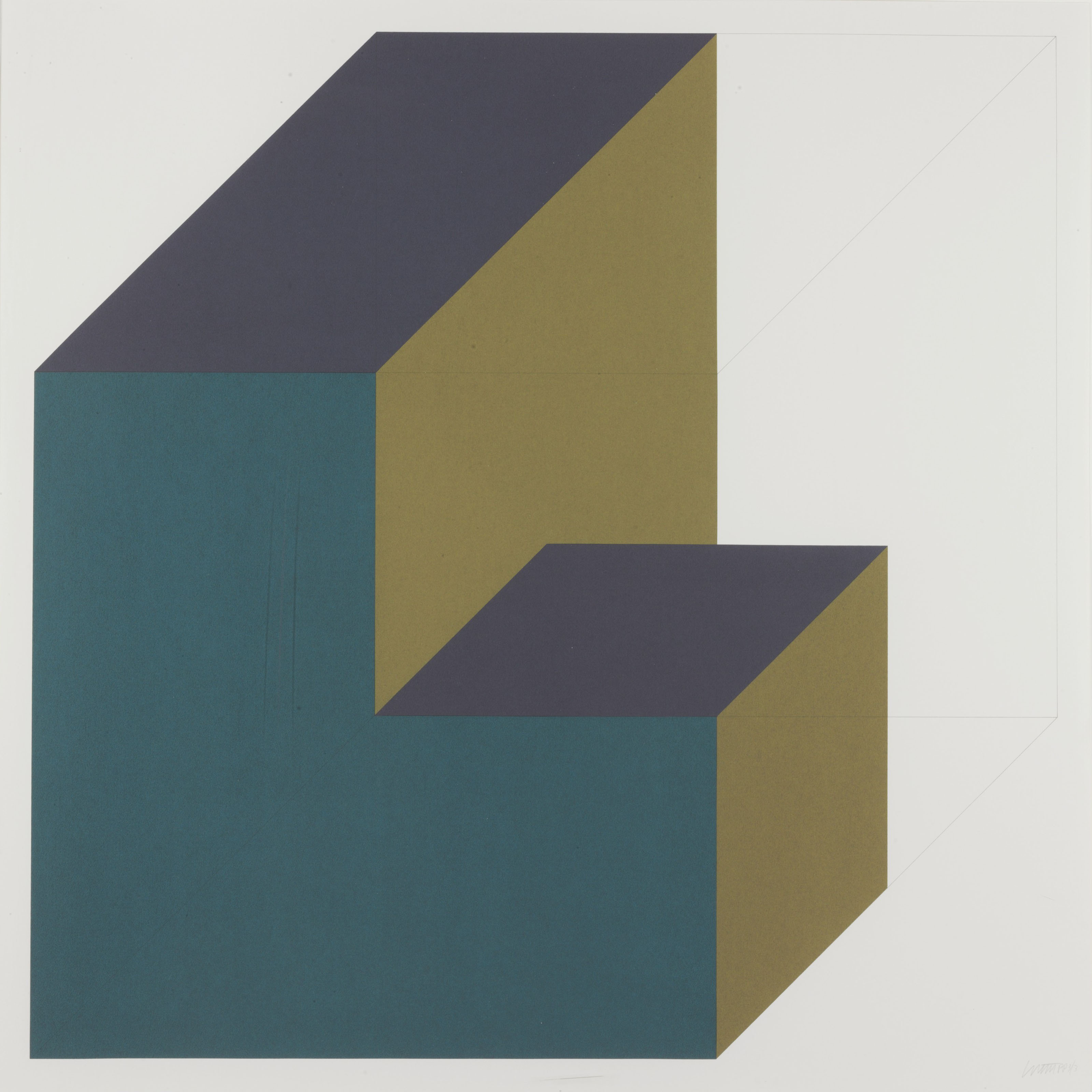 sol lewitt geometric figures & color