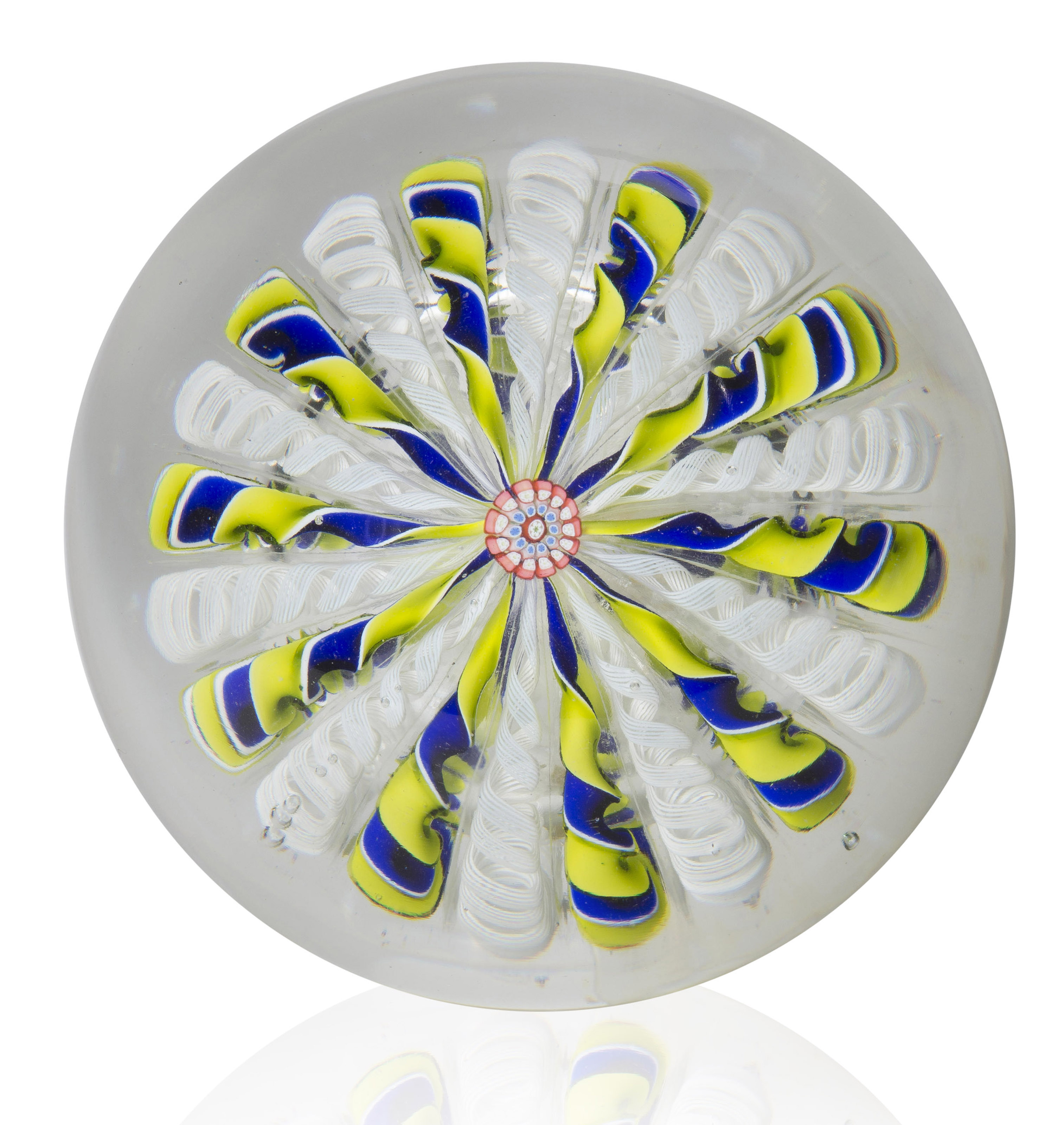Saint Louis. A crown paperweight, mid-19th century, sold for $7,500 on 20 April 2016 at Christi's Online