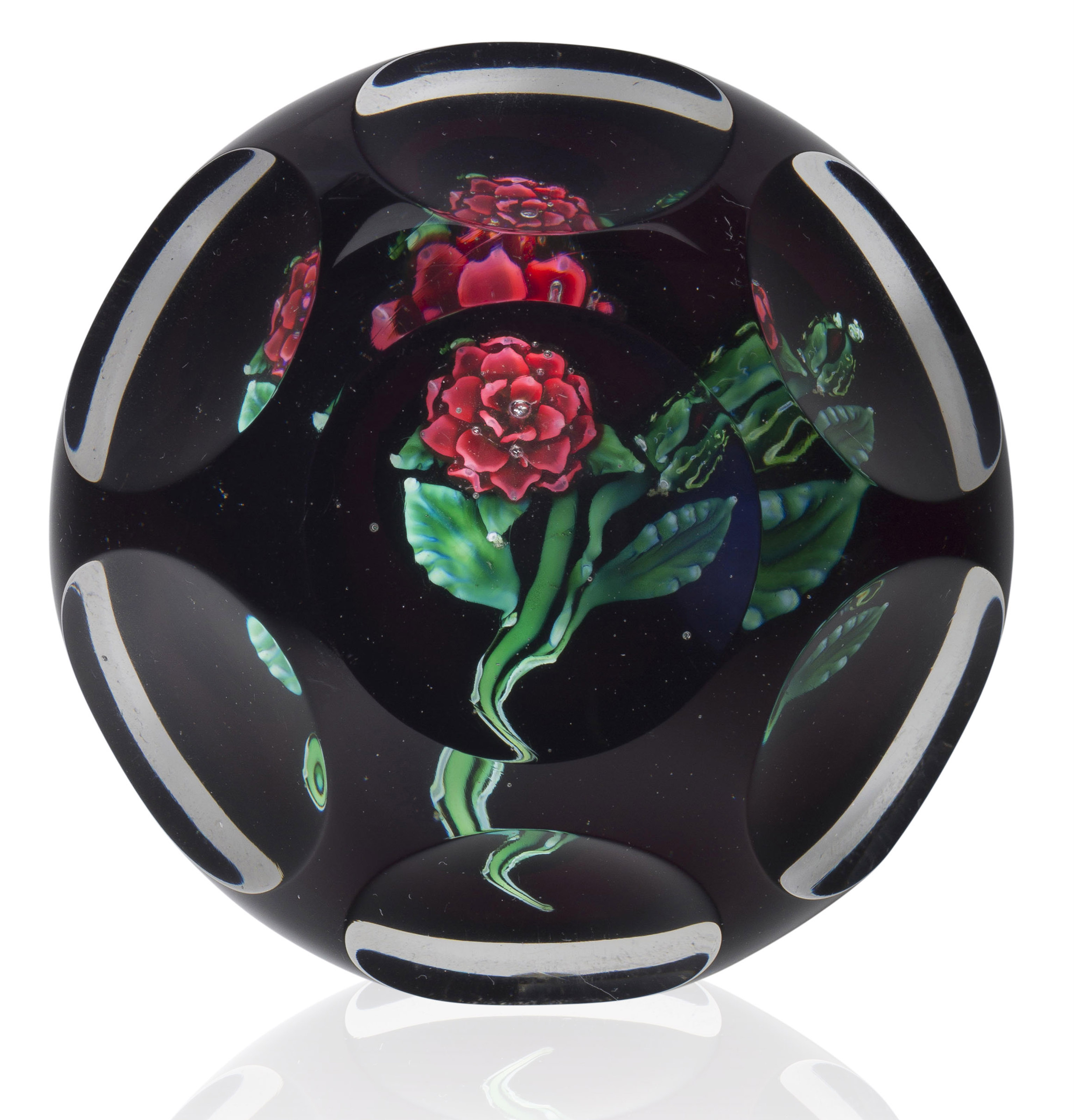 Saint Louis. A faceted colour-ground flower paperweight, mid-19th century, sold for $12,500 on 20 April 2016 at Christie's Online