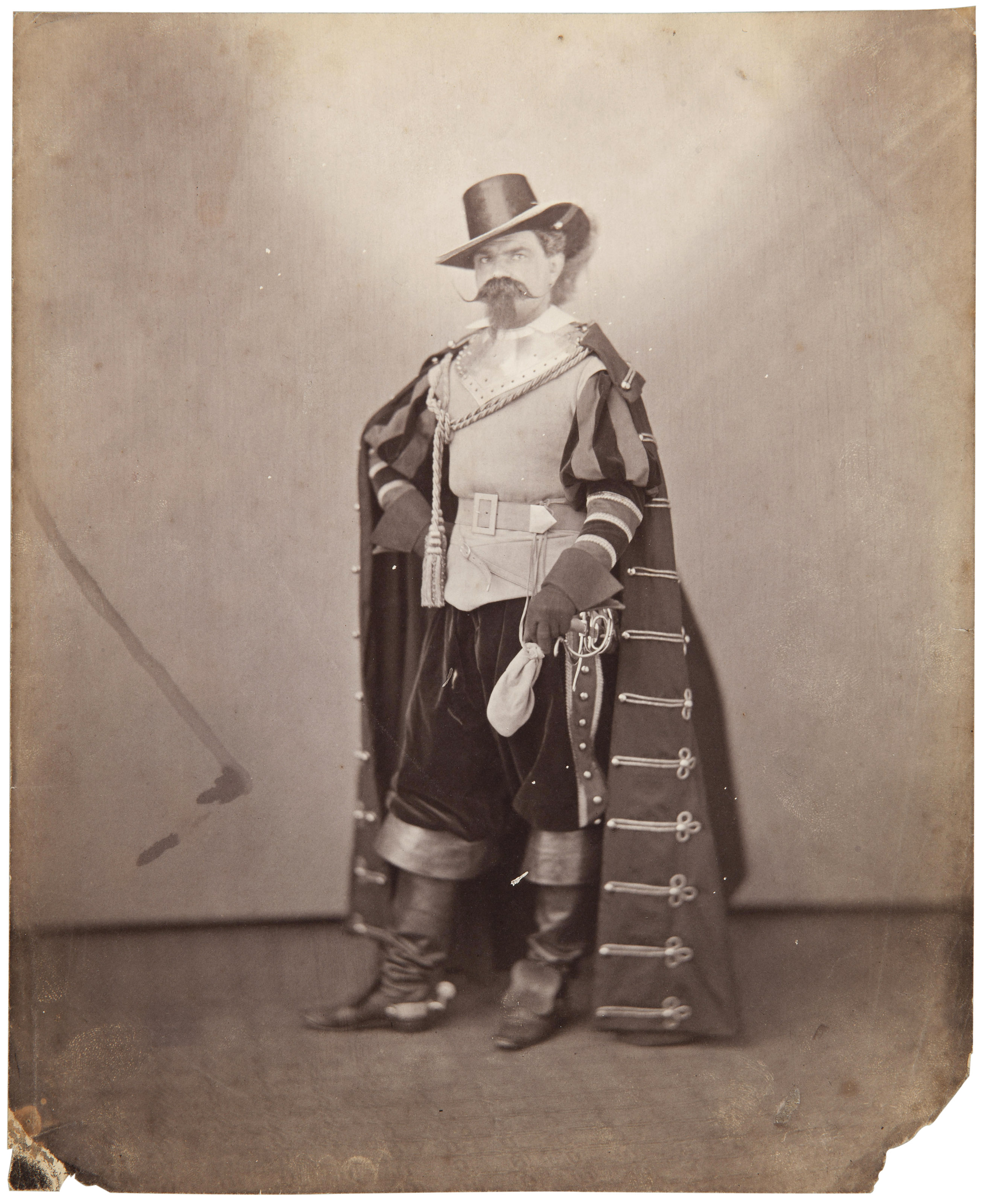 'The Earl d'Aspremont de Lynden dressed as an 18th C. nobleman', and