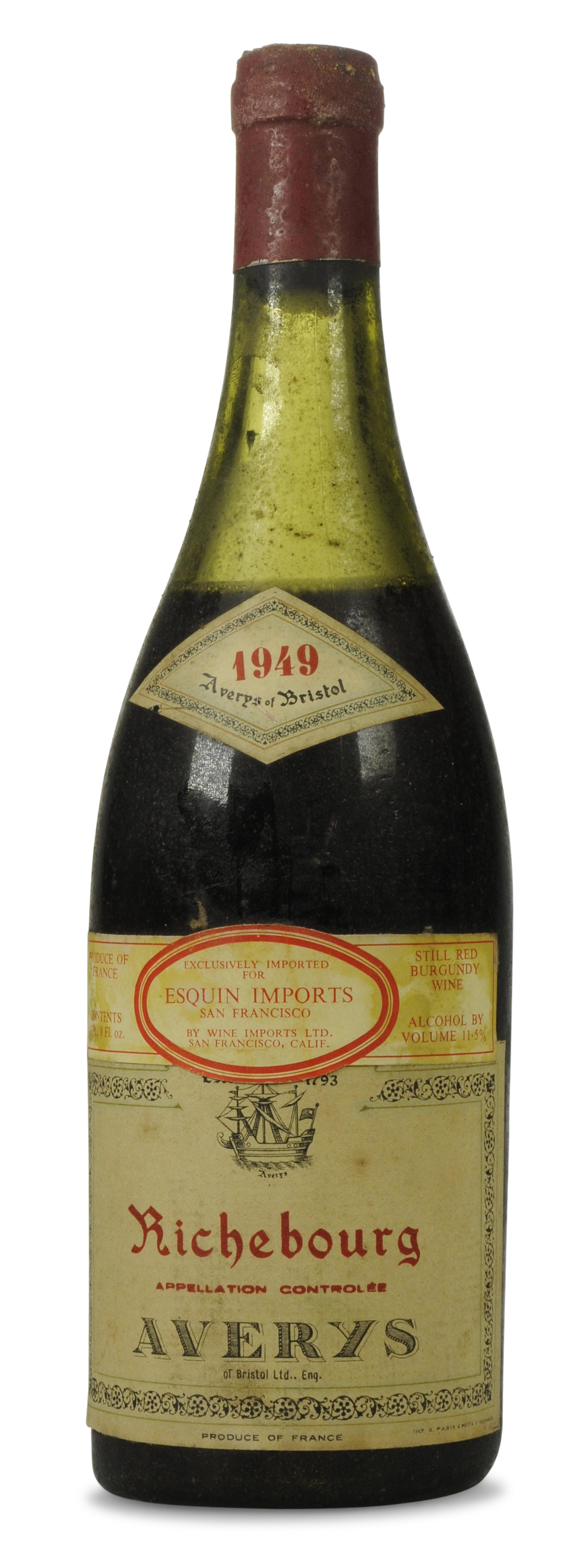 Averys of Bristol, Richebourg 1949, Grand Cru, Côte de Nuits 