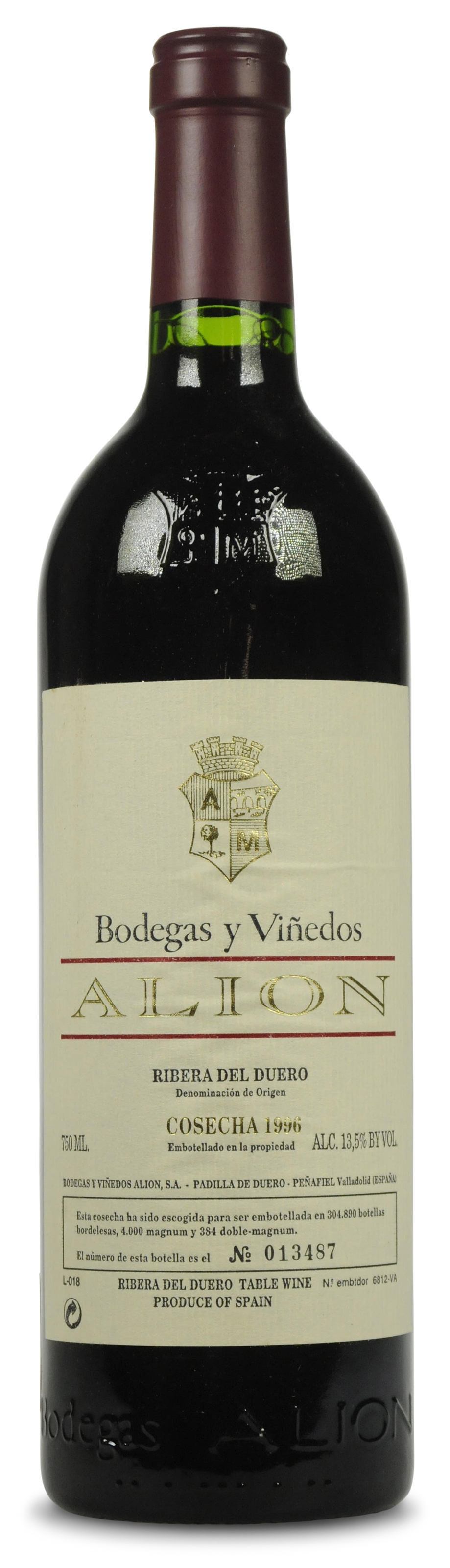 Vega Sicilia, Unico 1991 and Alión 1996, | Christie's